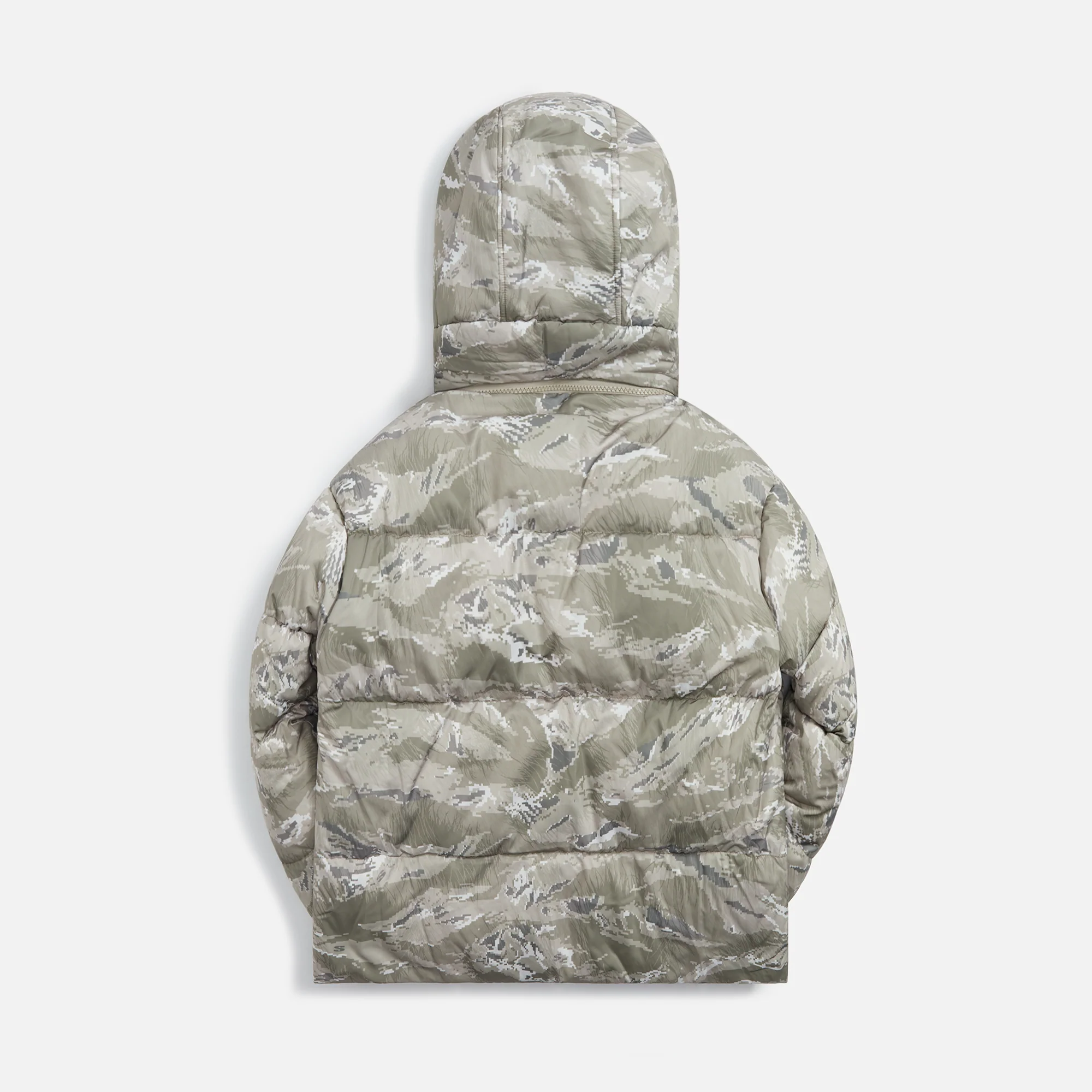 Stampd Cropped Puffer Jacket - Green Camo - Image 2
