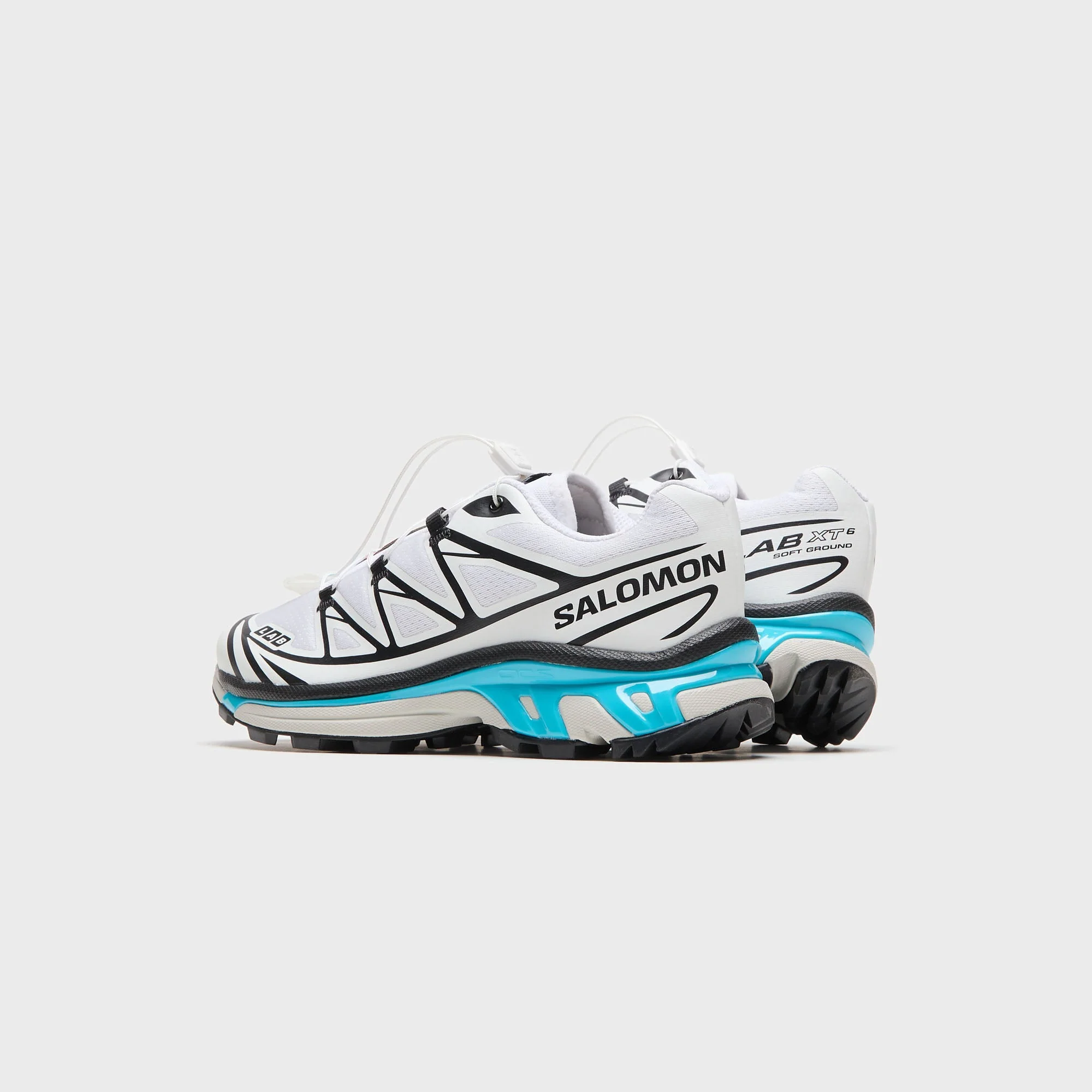 Salomon XT-6 - Black / White / Blue Curacao - Image 3