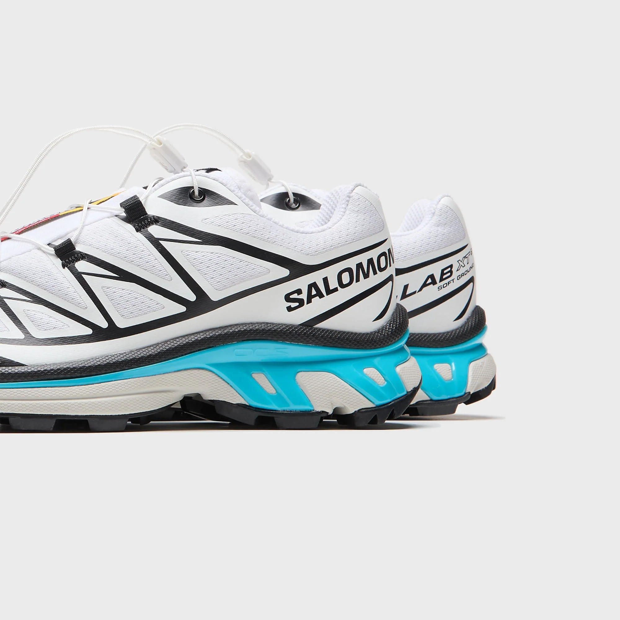 Salomon XT-6 - Black / White / Blue Curacao - Image 4