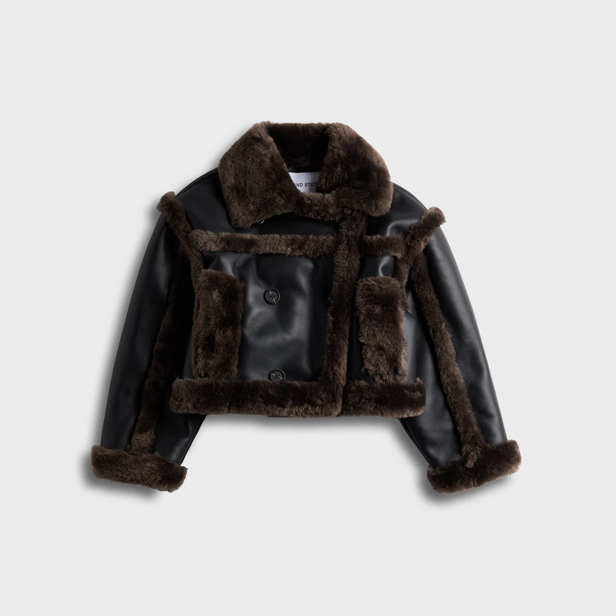 Stand Studio Kristy Jacket - Black / Dark Brown