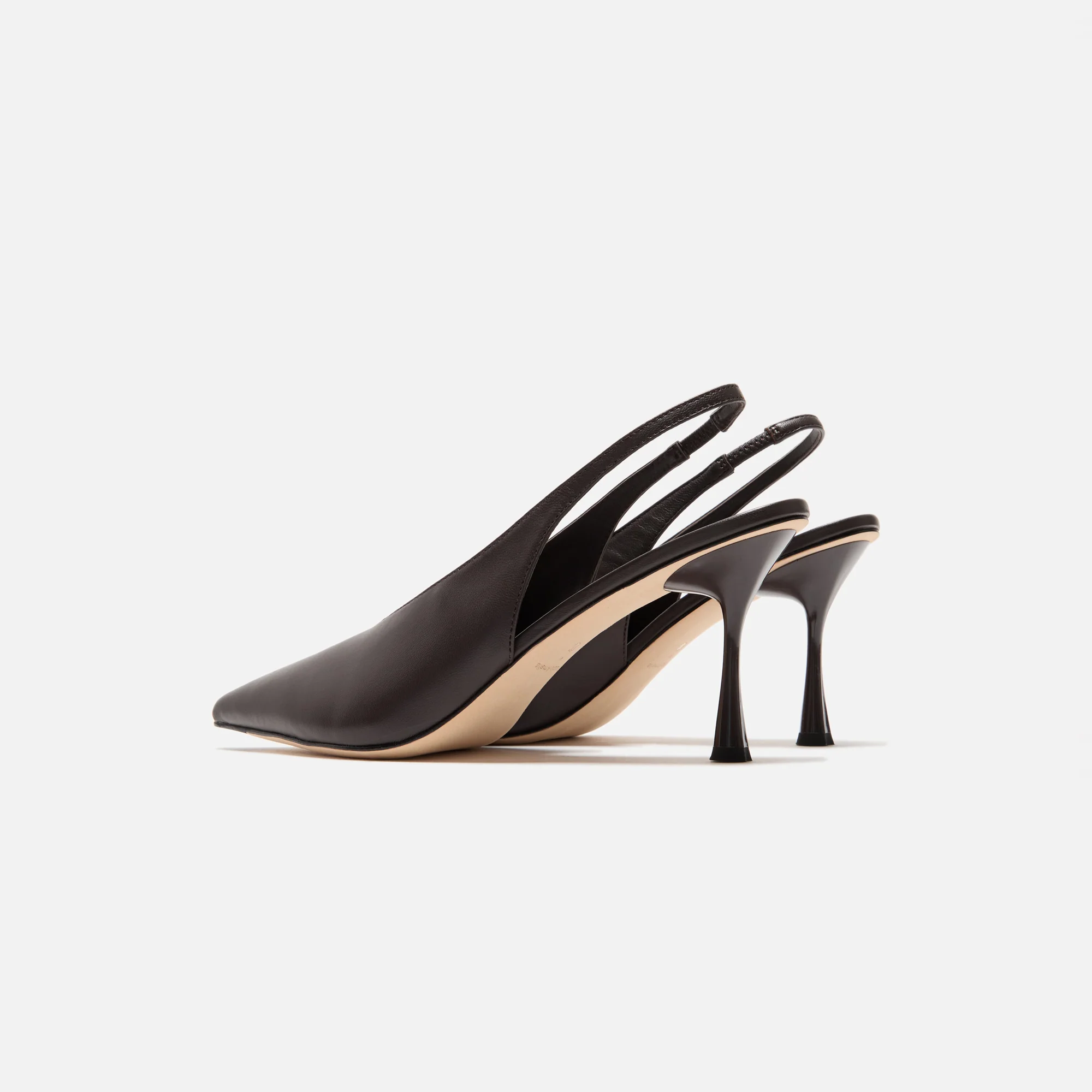 Studio Amelia Razor 90 Slingback - Chocolate - Image 4