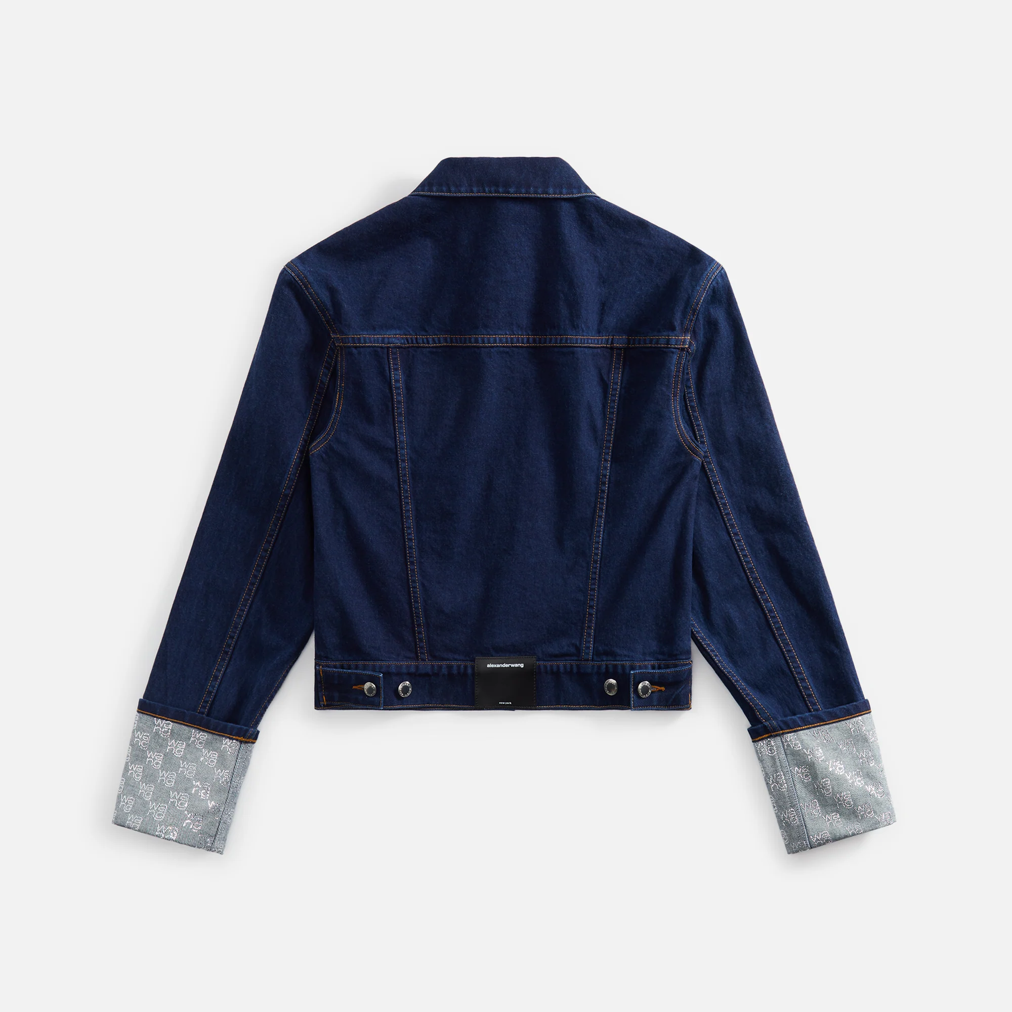 Alexander Wang Crystal Cuff Stacked Wang Jacket - Bright Indigo - Image 2