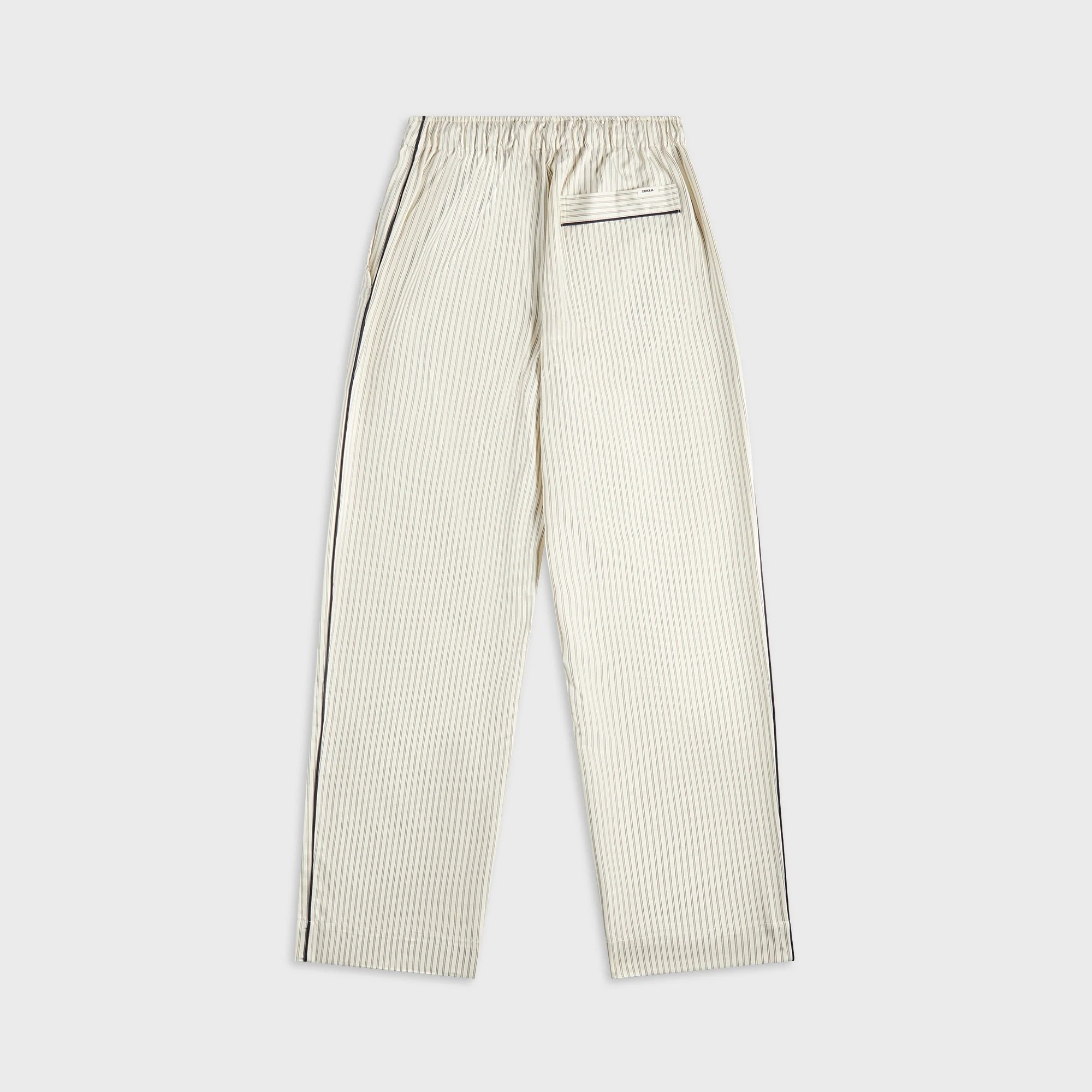 Tekla Sateen Pyjama Pant - Brown Pin Stripes - Image 2