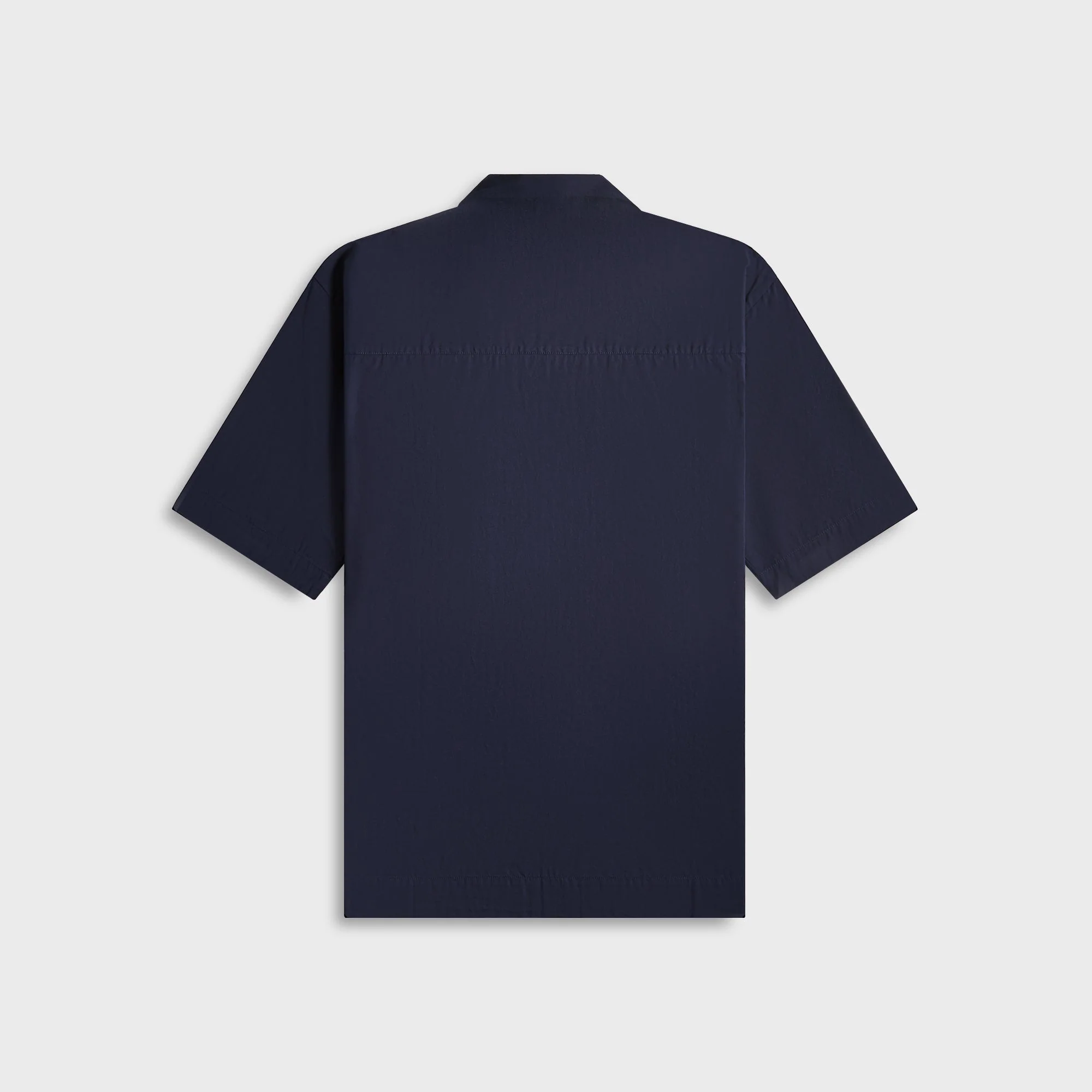 Tekla Poplin Pyjamas Short Sleeve Shirt - True Navy - Image 2