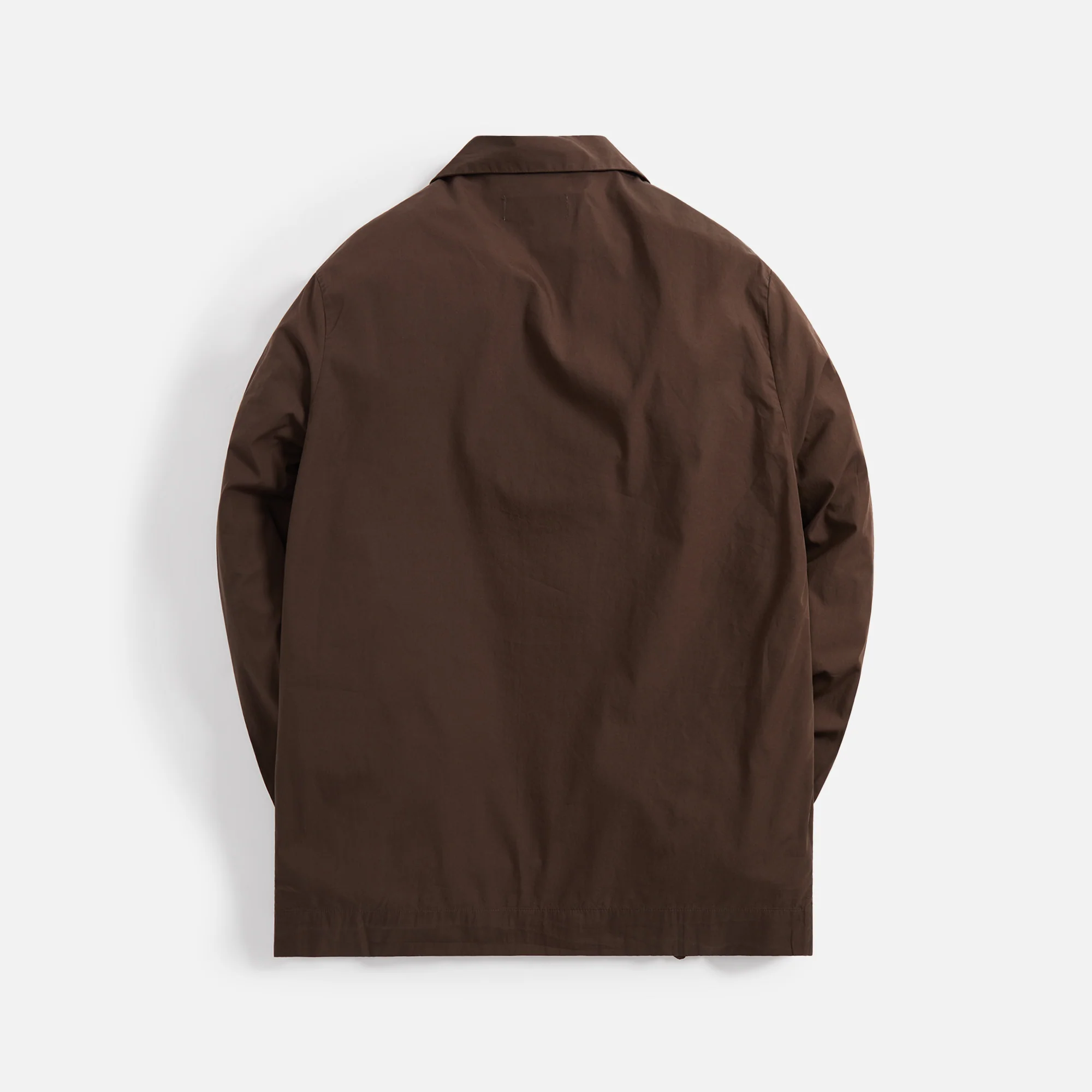 Tekla Poplin Long Sleeve Pajama Shirt - Coffee - Image 2