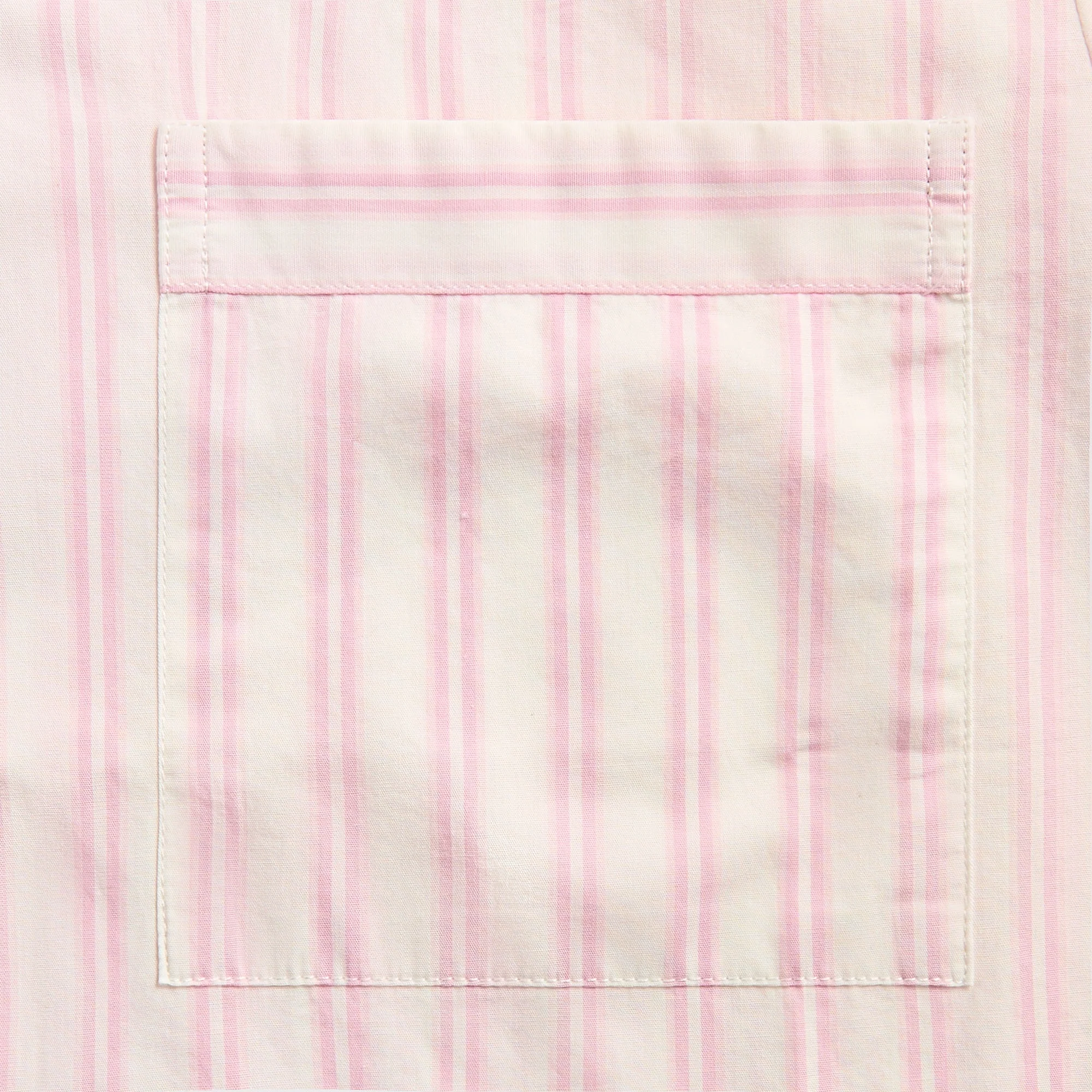 Tekla Cotton Poplin Pyjama Shirt - Hatty Stripes - Image 3