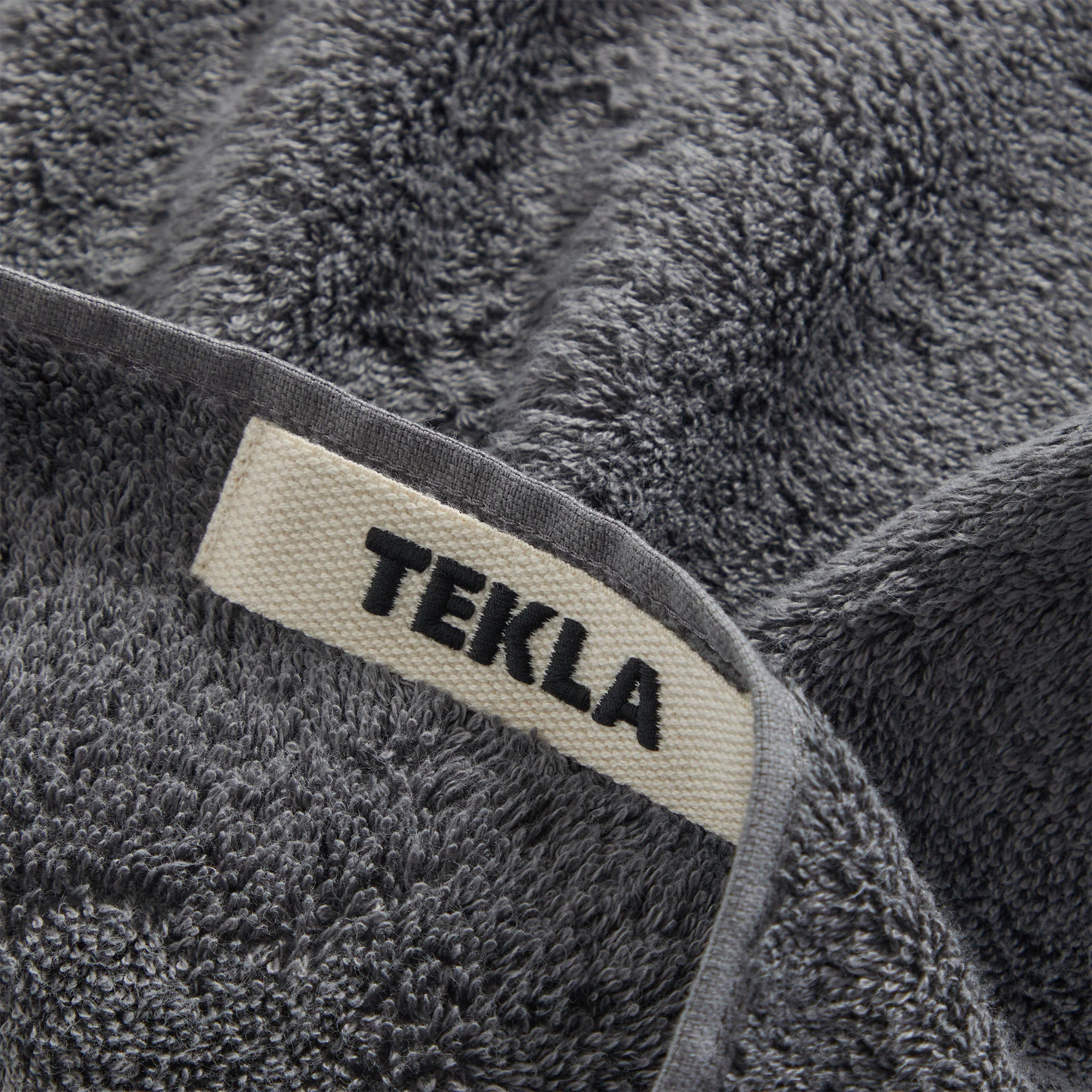Tekla Guest Towel - Charcoal - Image 2