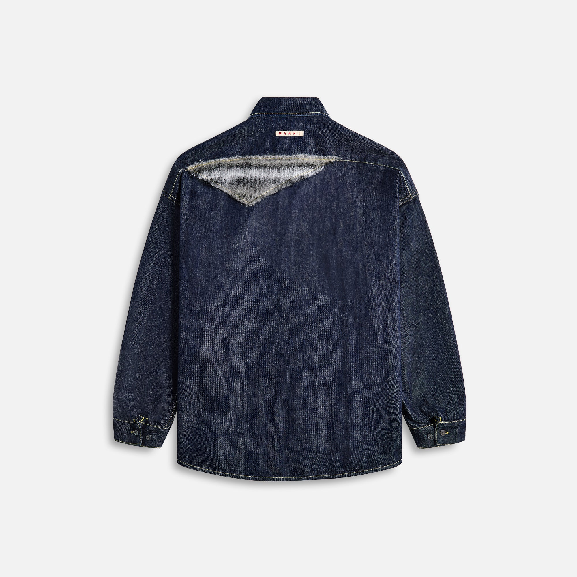 Marni Wool Patched Bull Denim - Blue / Black - Image 2
