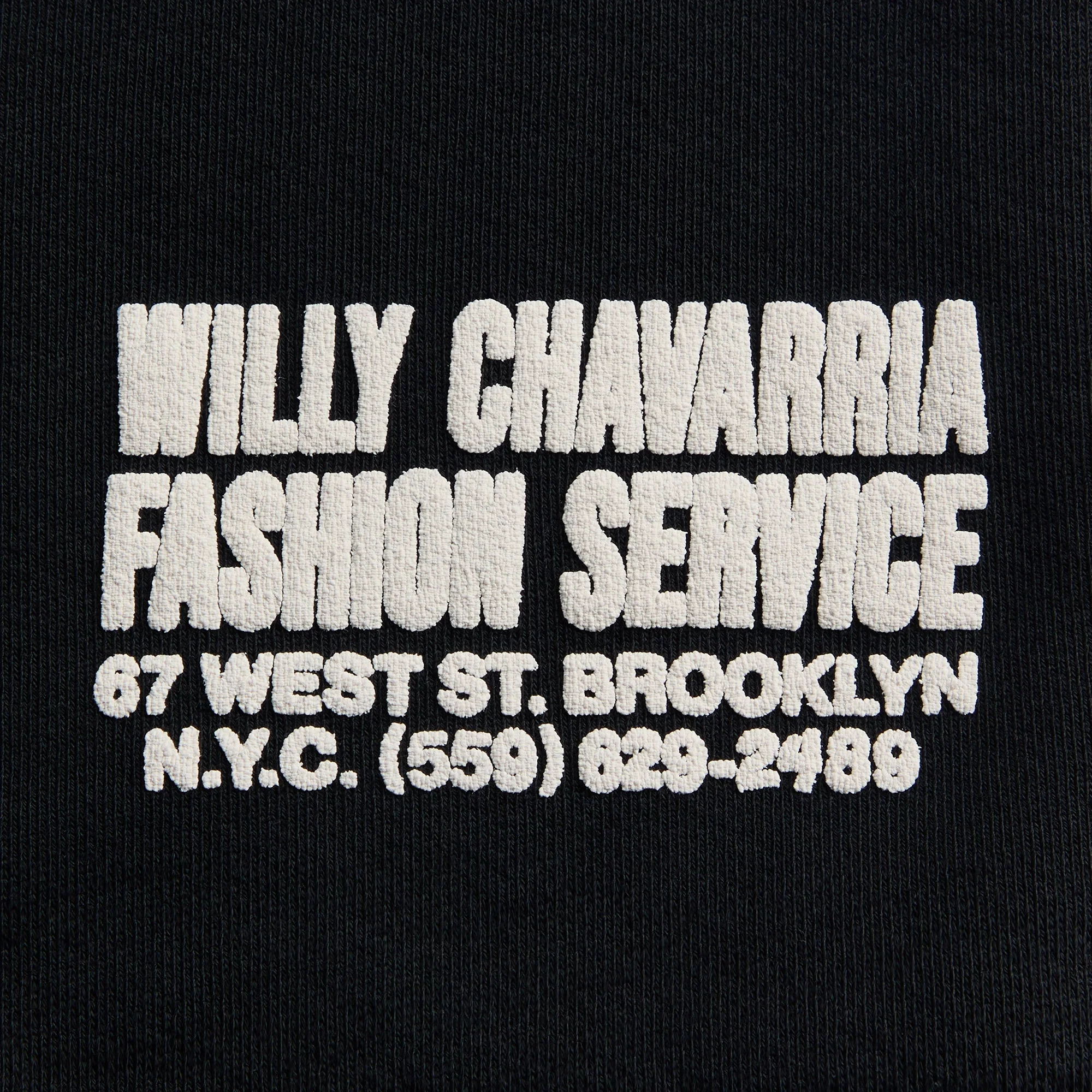 Willy Chavarria Fashion Services Buffalo Sweatshort - Black - Image 3