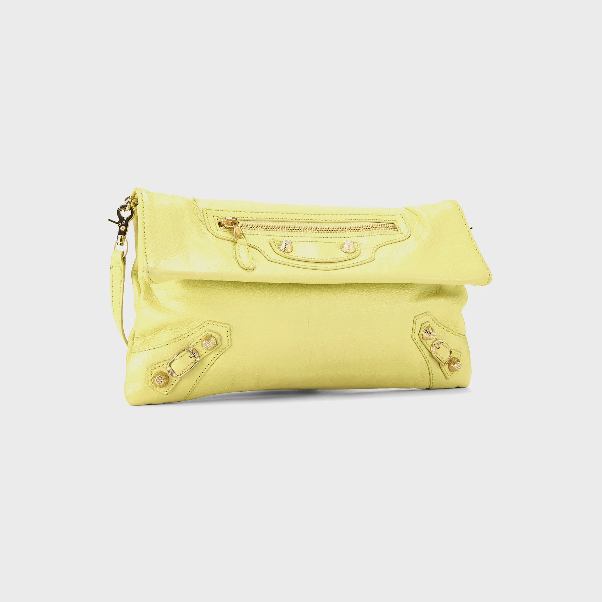 WGACA Balenciaga Giant12 Clutch Crossbody - Yellow Agneau - Image 3