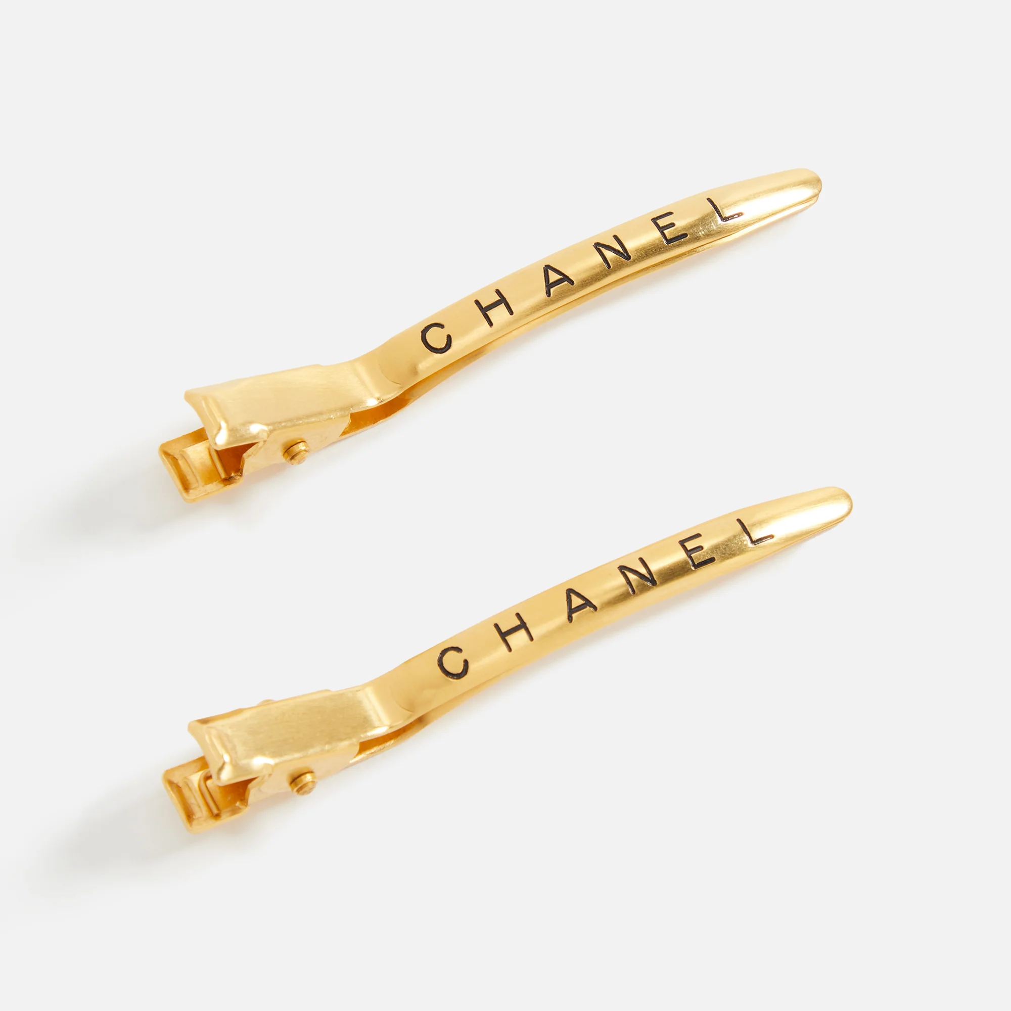 WGACA Chanel Hairclips - Gold - Image 2