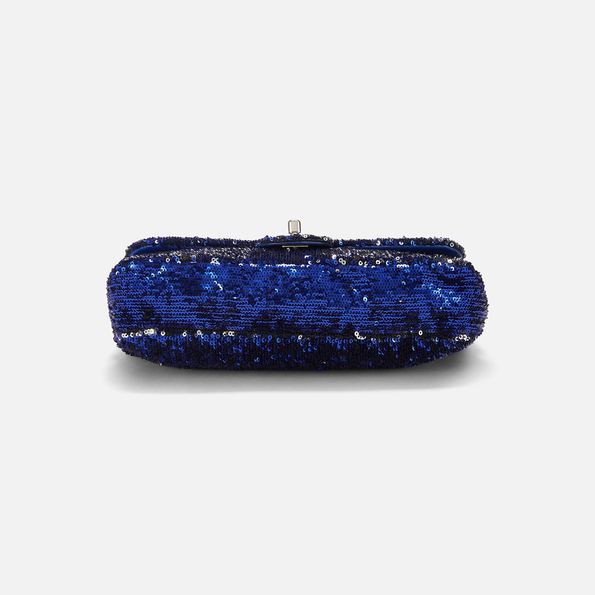 WGACA Chanel Sequin Half Flap 10" - Blue - Image 5