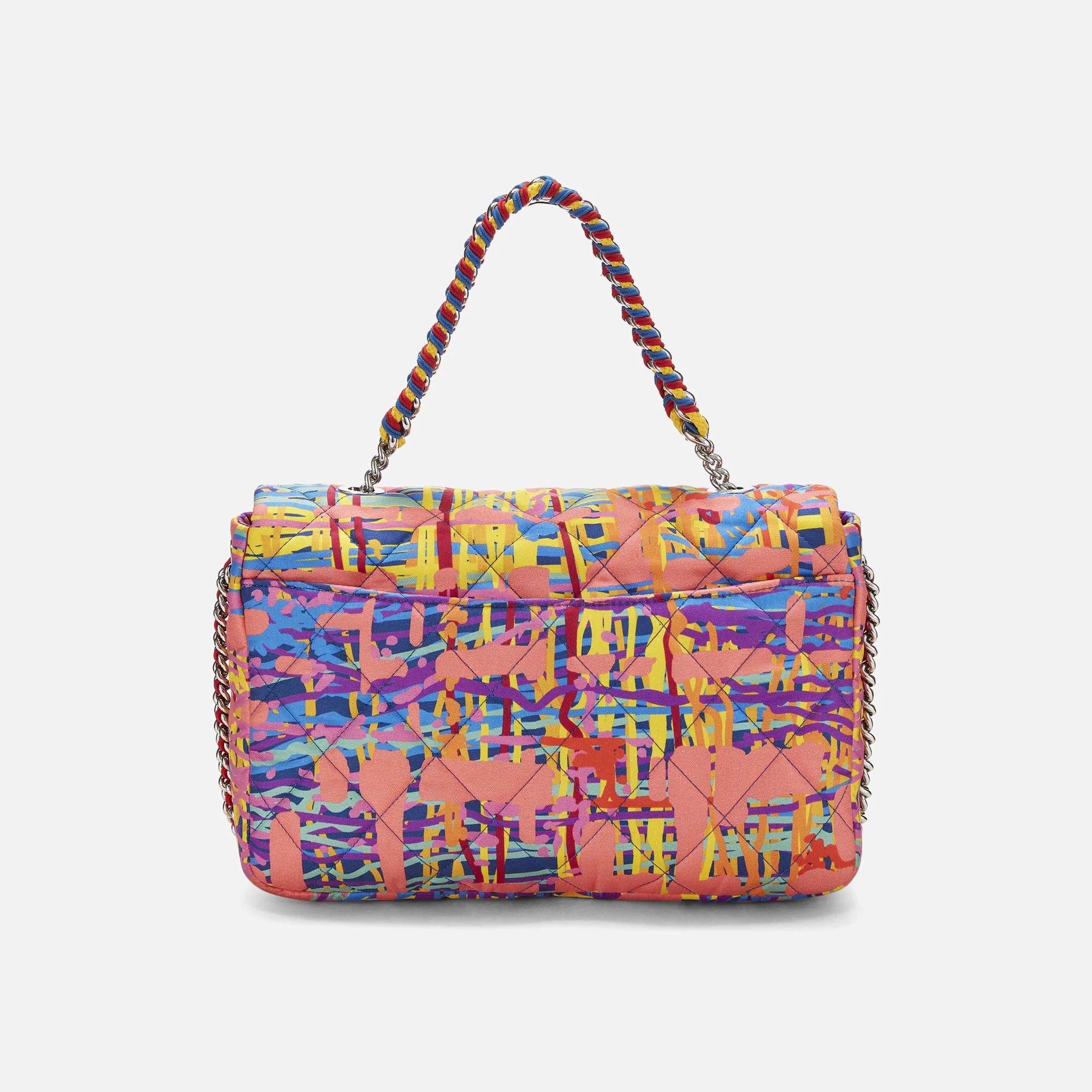 WGACA Chanel Satin Flapbag Large - Multi - Image 4