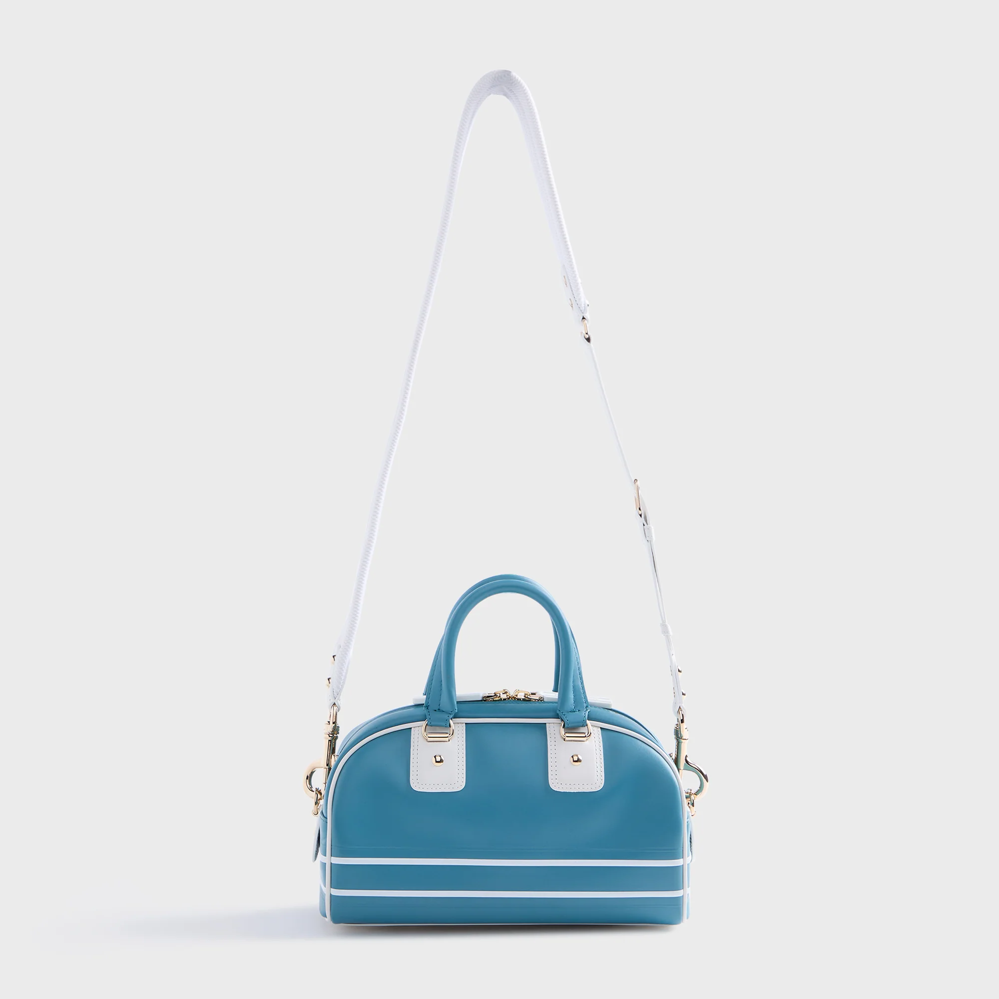 WGACA Dior Vibe Zip Bowling Small - Blue Calfskin - Image 2