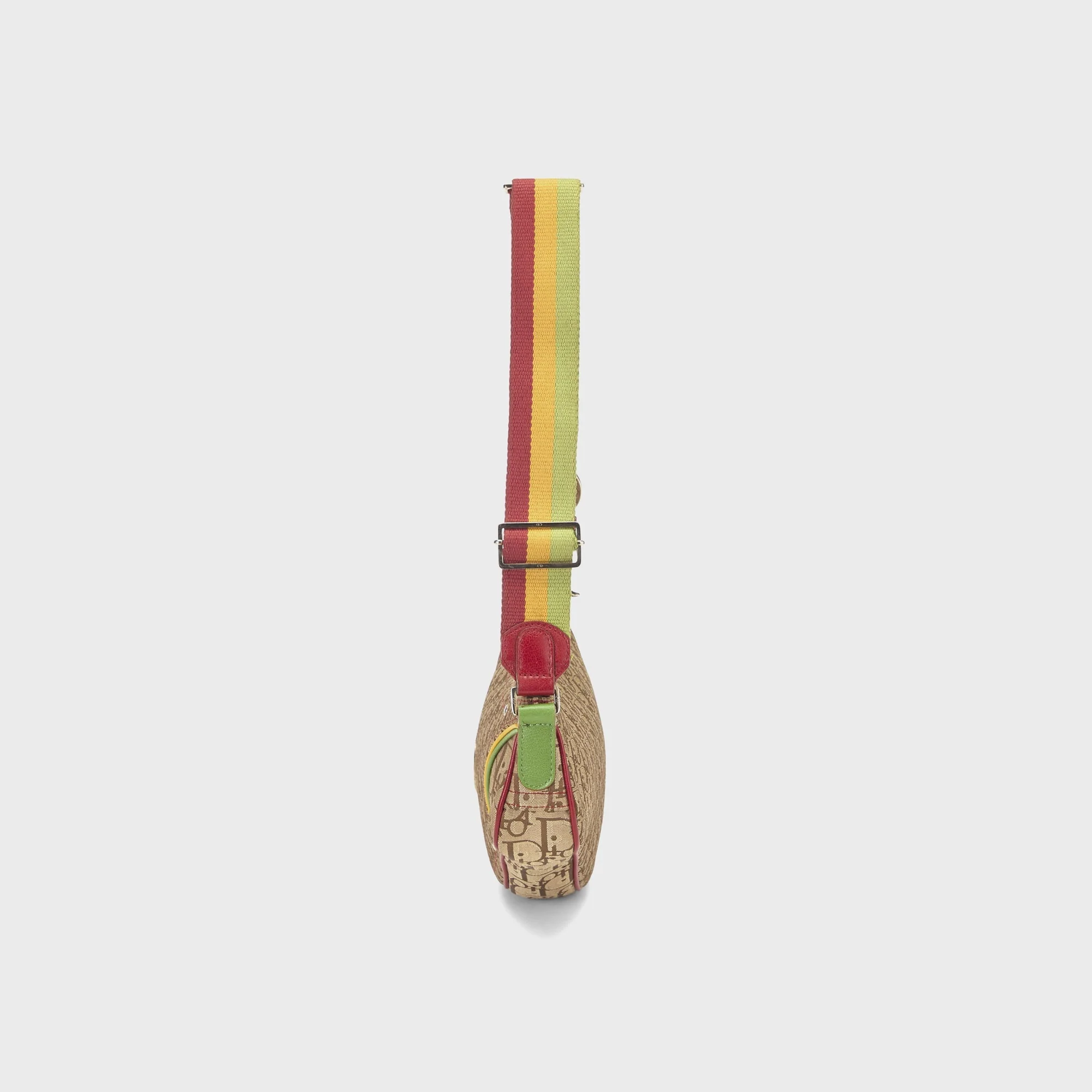 WGACA Dior Canvas Rasta Saddle Pochette - Multi - Image 4