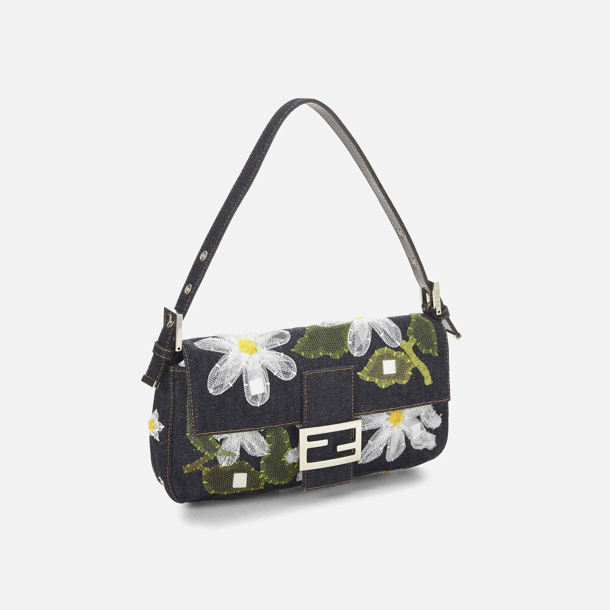 WGACA Fendi Denim Baguette - Navy - Image 2