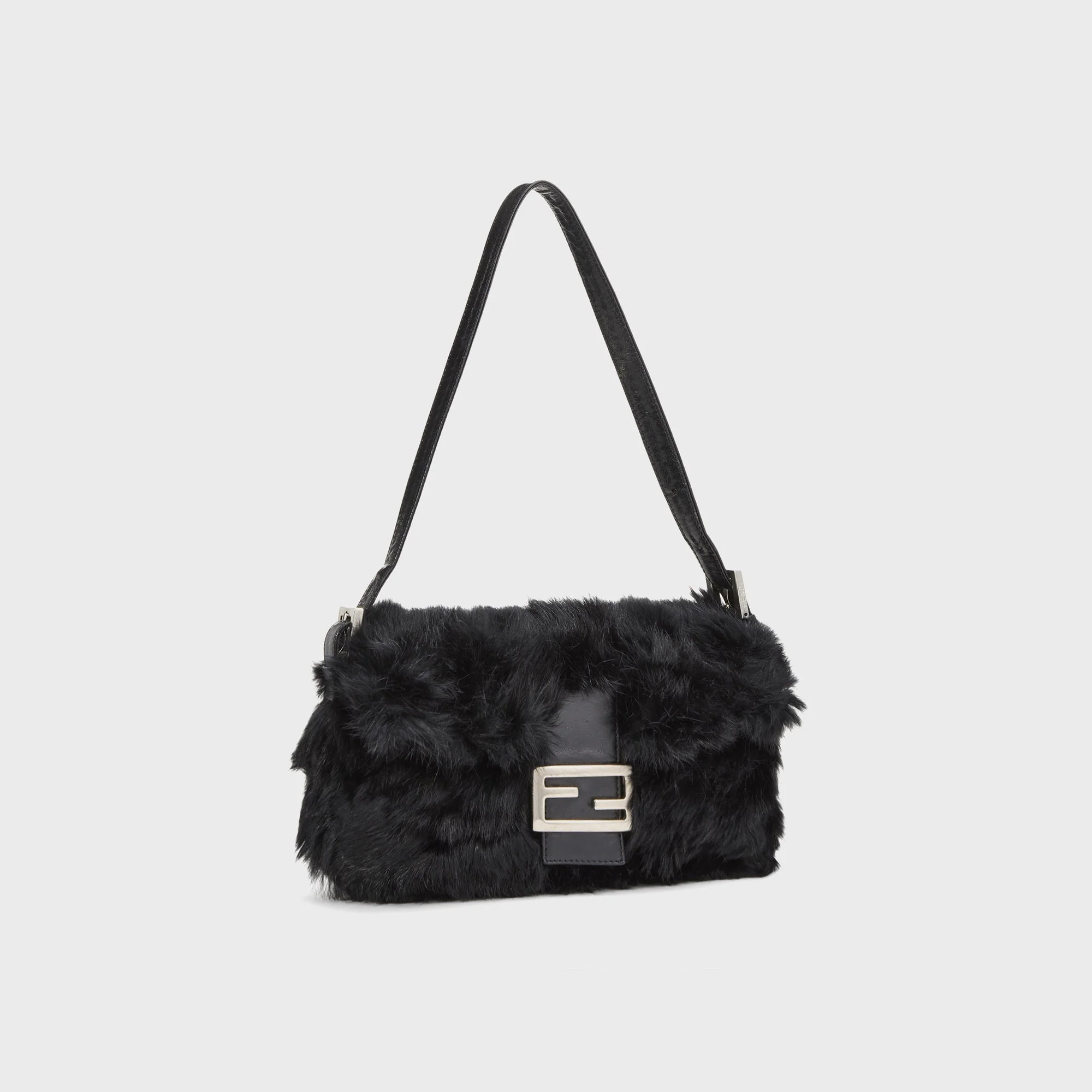 WGACA Fendi Fur Baguette - Black - Image 5