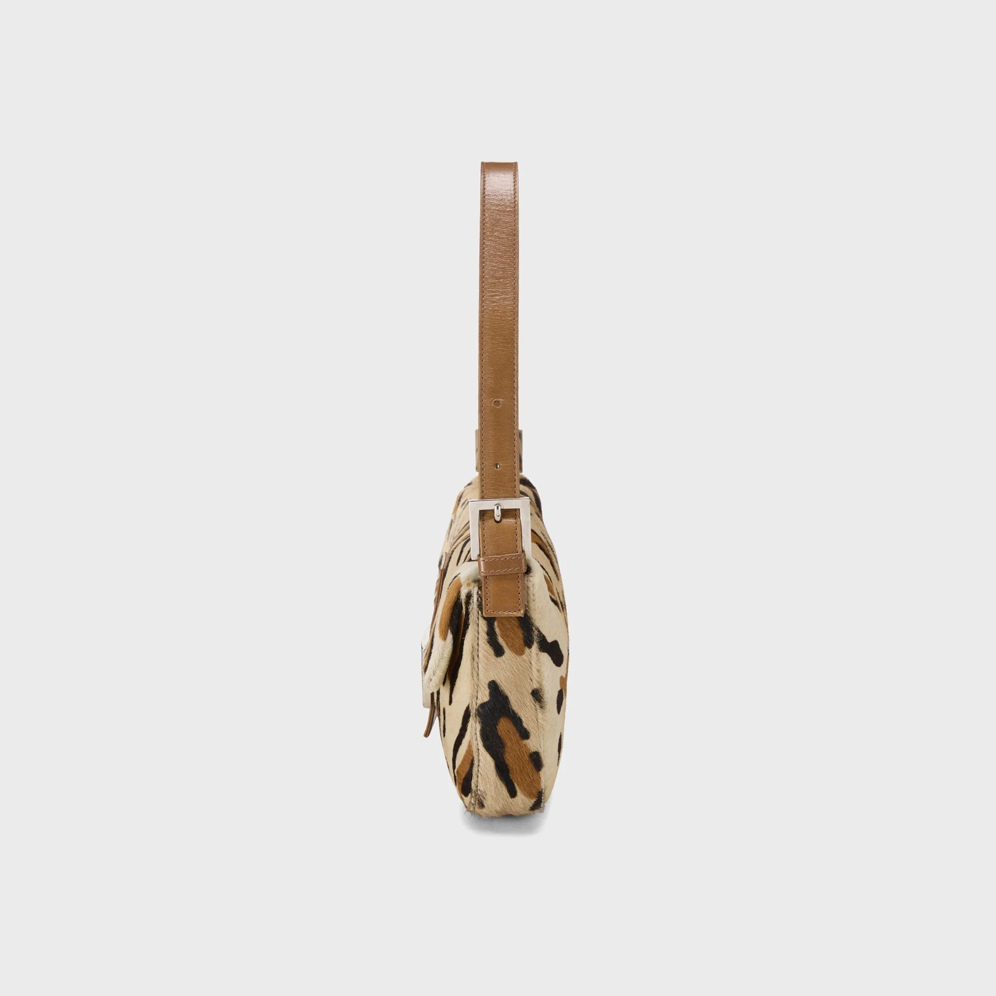 WGACA Fendi Pony Hair Baguette - Brown Leopard Print - Image 5