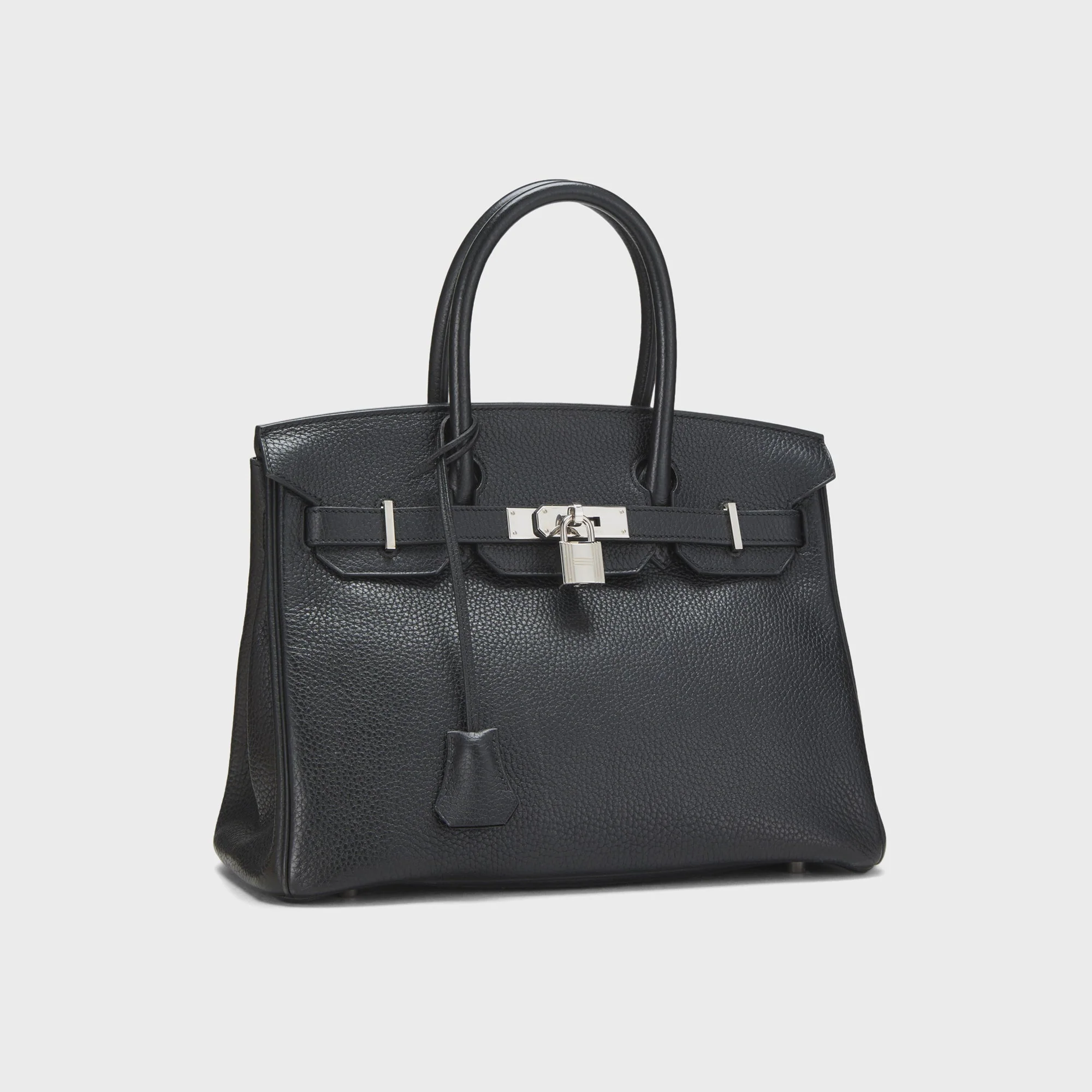 WGACA Hermes Clemence Birkin 30 - Black - Image 6