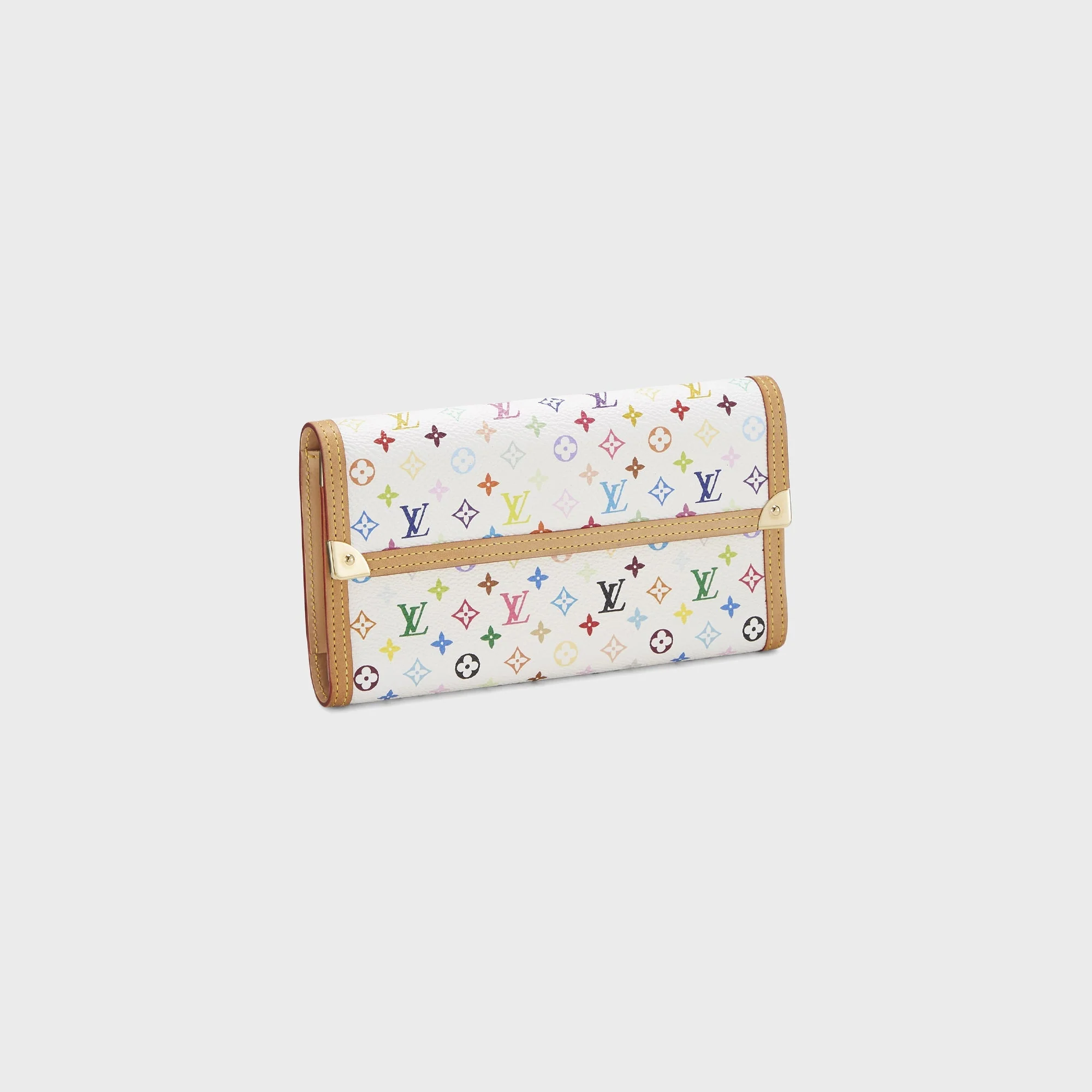 WGACA Louis Vuitton x Takashi Murakami International Wallet - White / Multi - Image 3