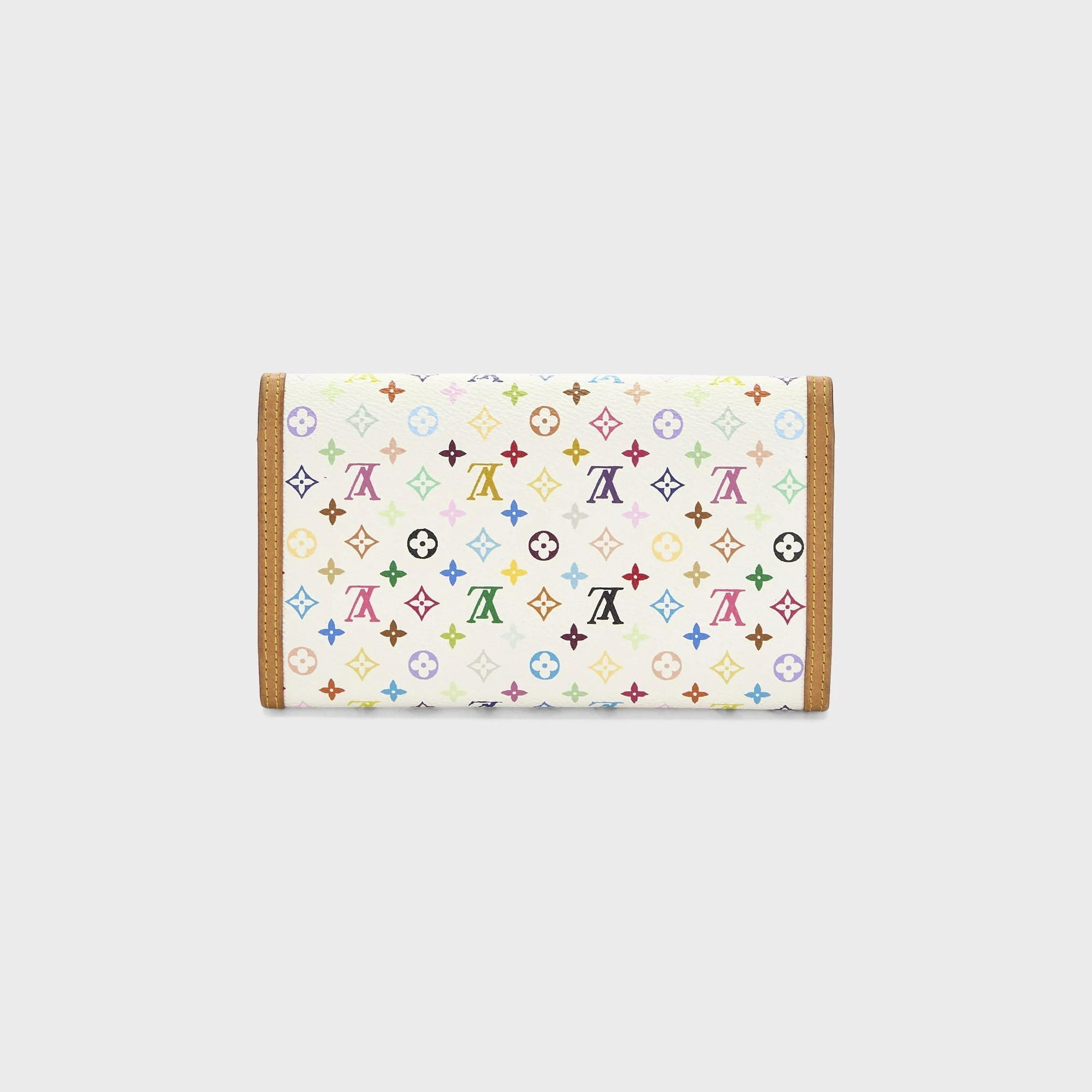 WGACA Louis Vuitton x Takashi Murakami International Wallet - White - Image 2