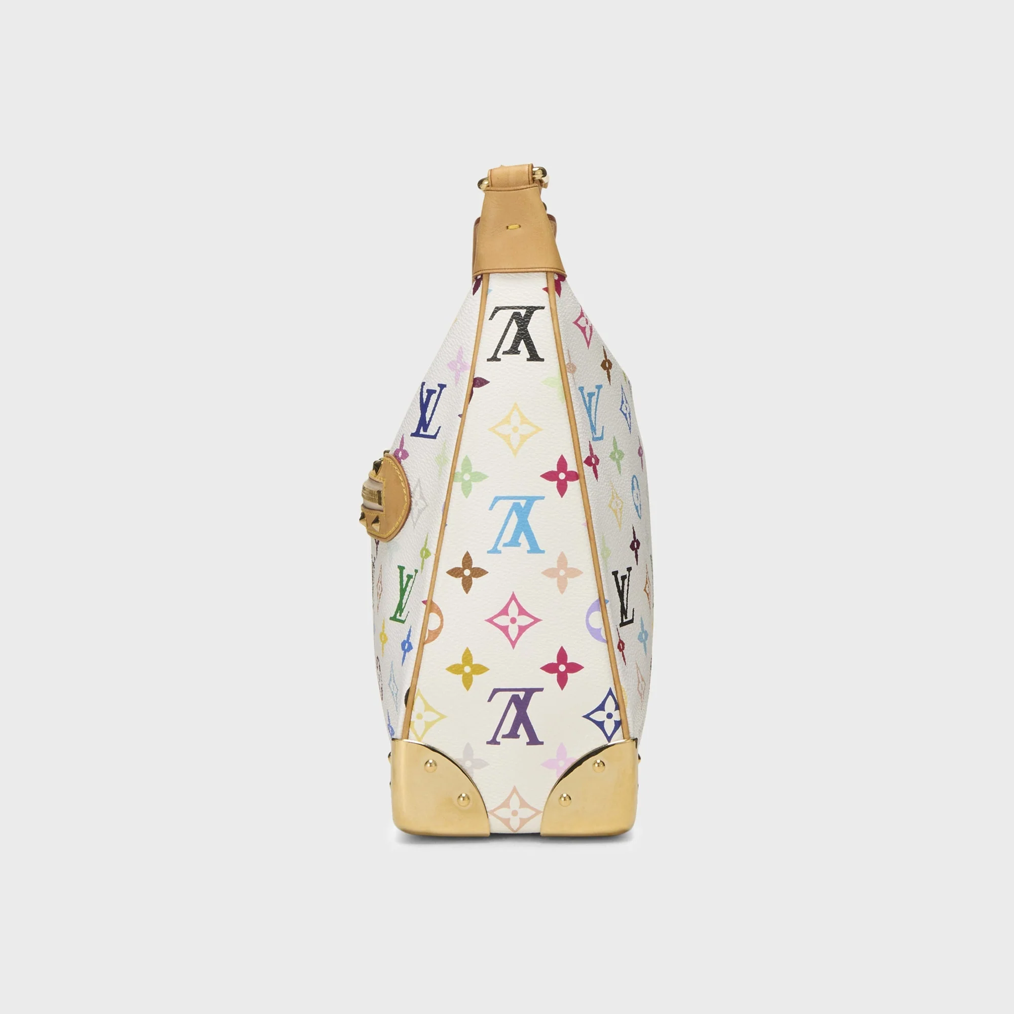 WGACA Takashi Murakami x Louis Vuitton White Monogram Multicore Boulogne - White - Image 4