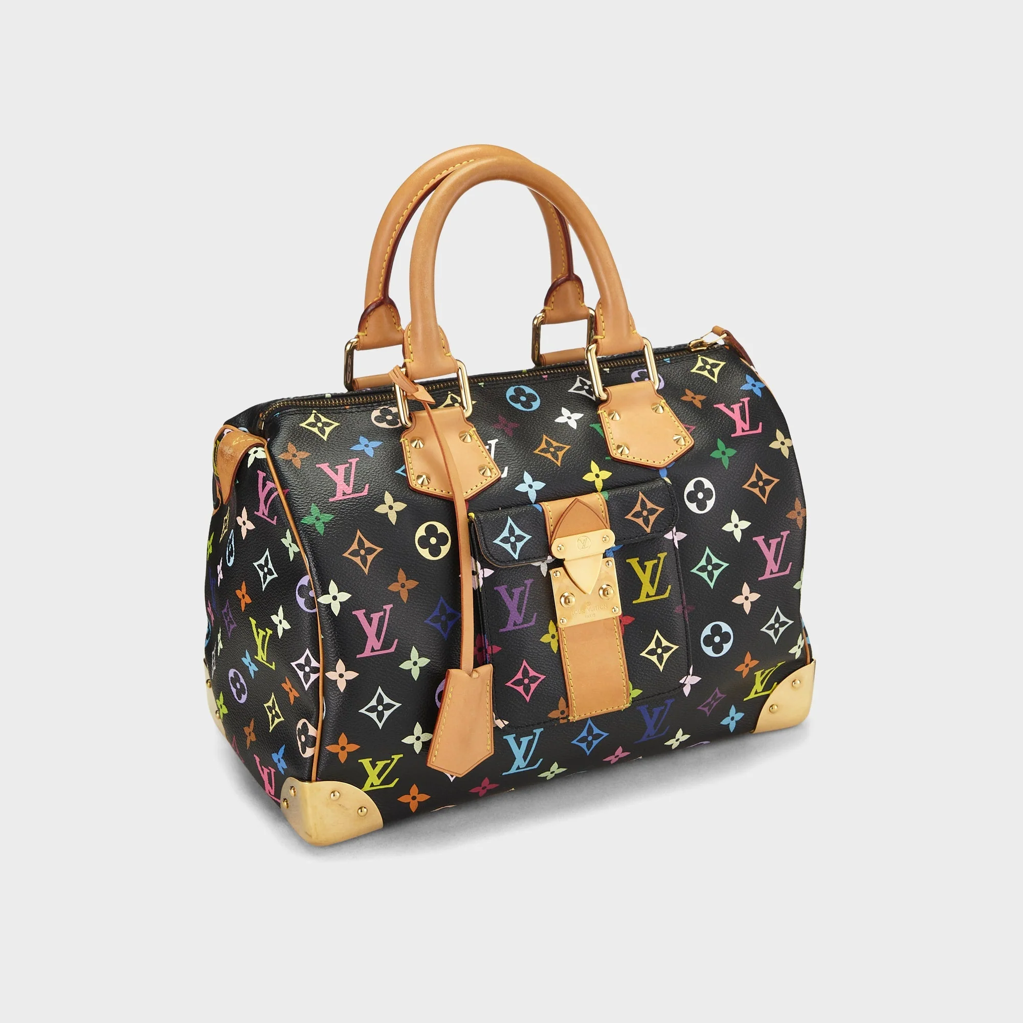 WGACA Louis Vuitton Monogram Multicolor Speedy 30 - White - Image 2