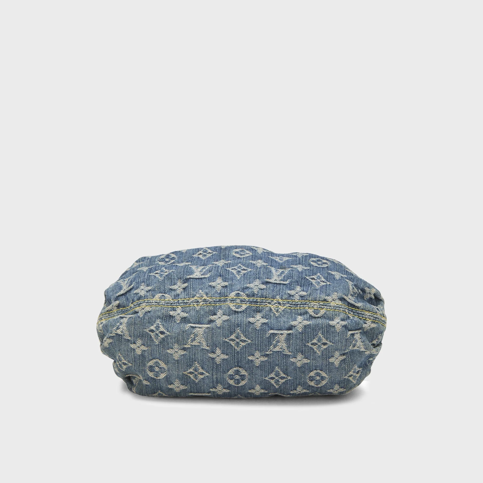 WGACA Louis Vuitton Monogram Denim Pleaty Bag - Blue - Image 6