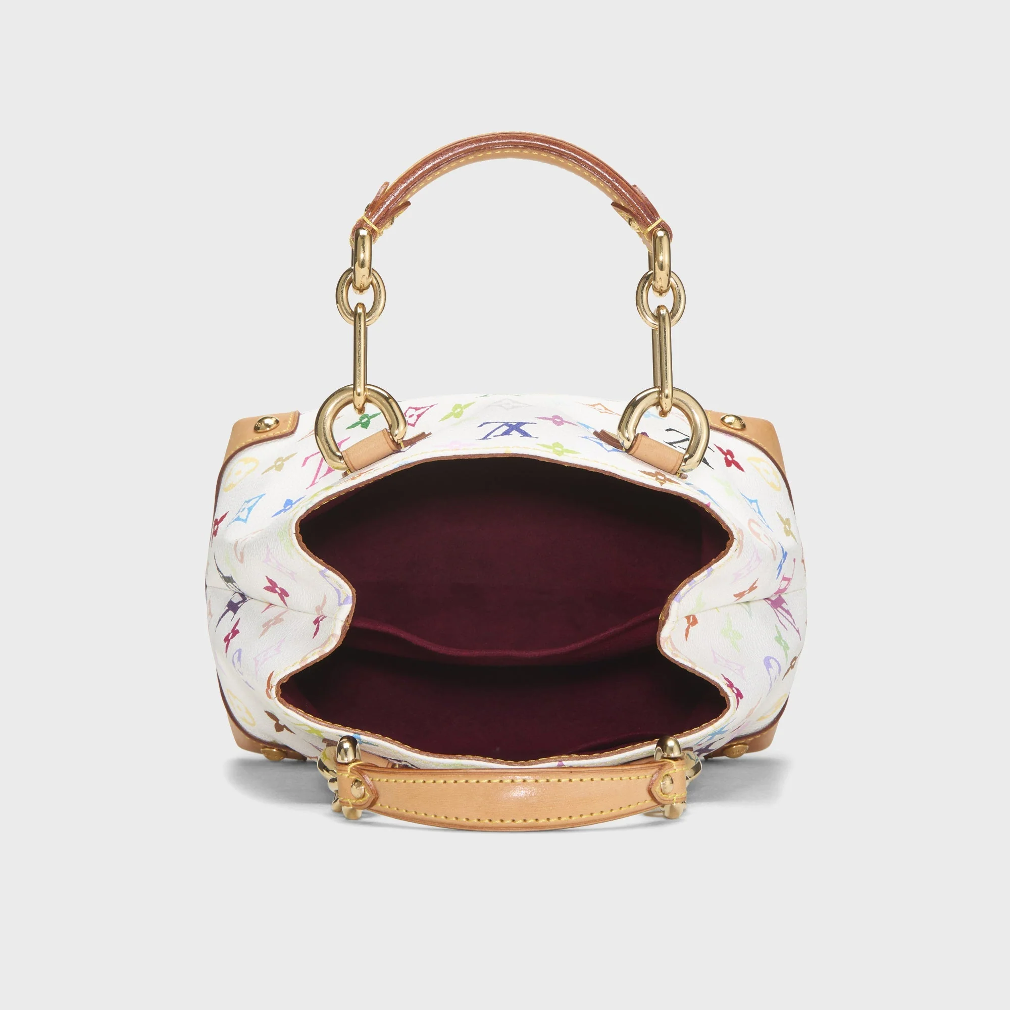 WGACA Louis Vuitton Monogram Multicolor Audra Bag - White - Image 5