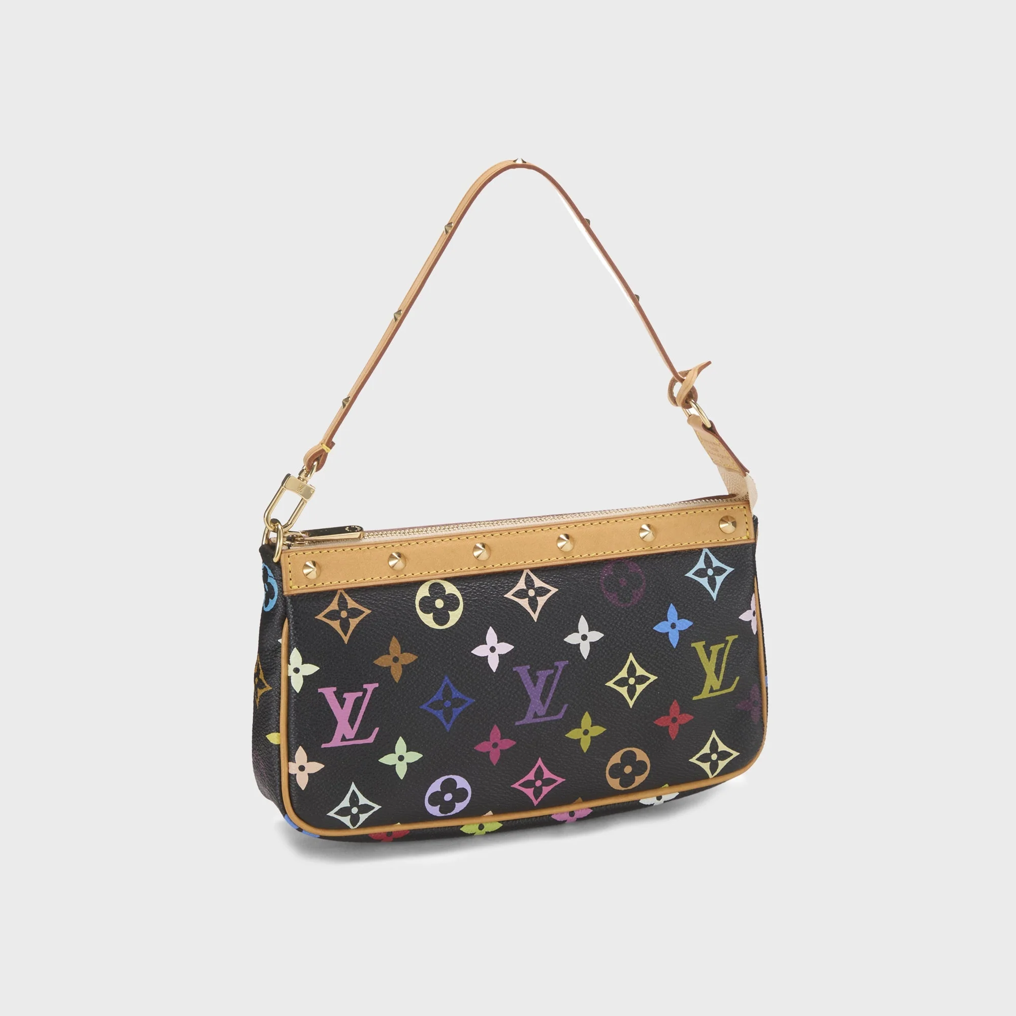 WGACA Louis Vuitton x Takashi Murakami Pochette Accessoires V2 - Black / Multi - Image 3