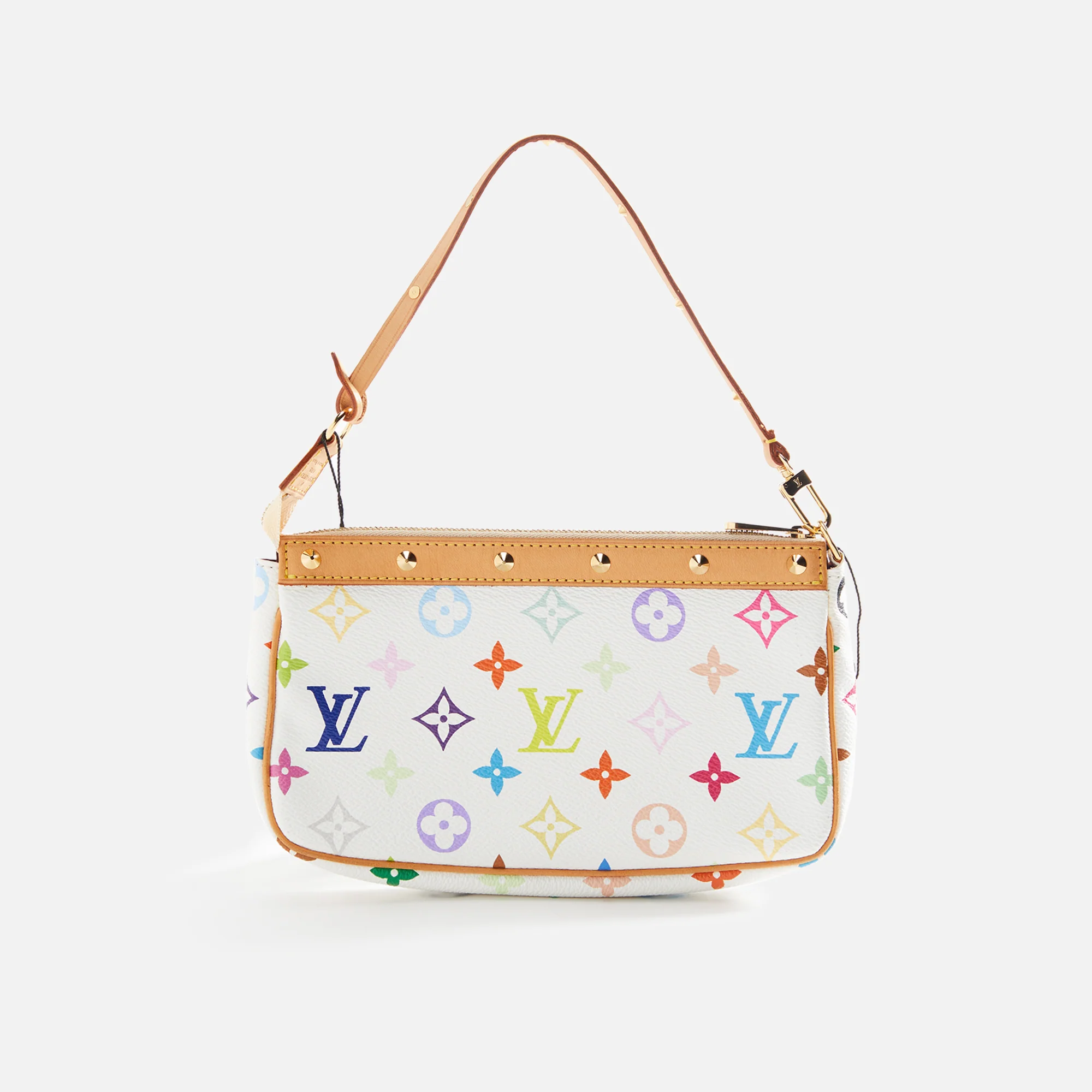 WGACA Louis Vuitton Pochette - White / Multi - Image 2