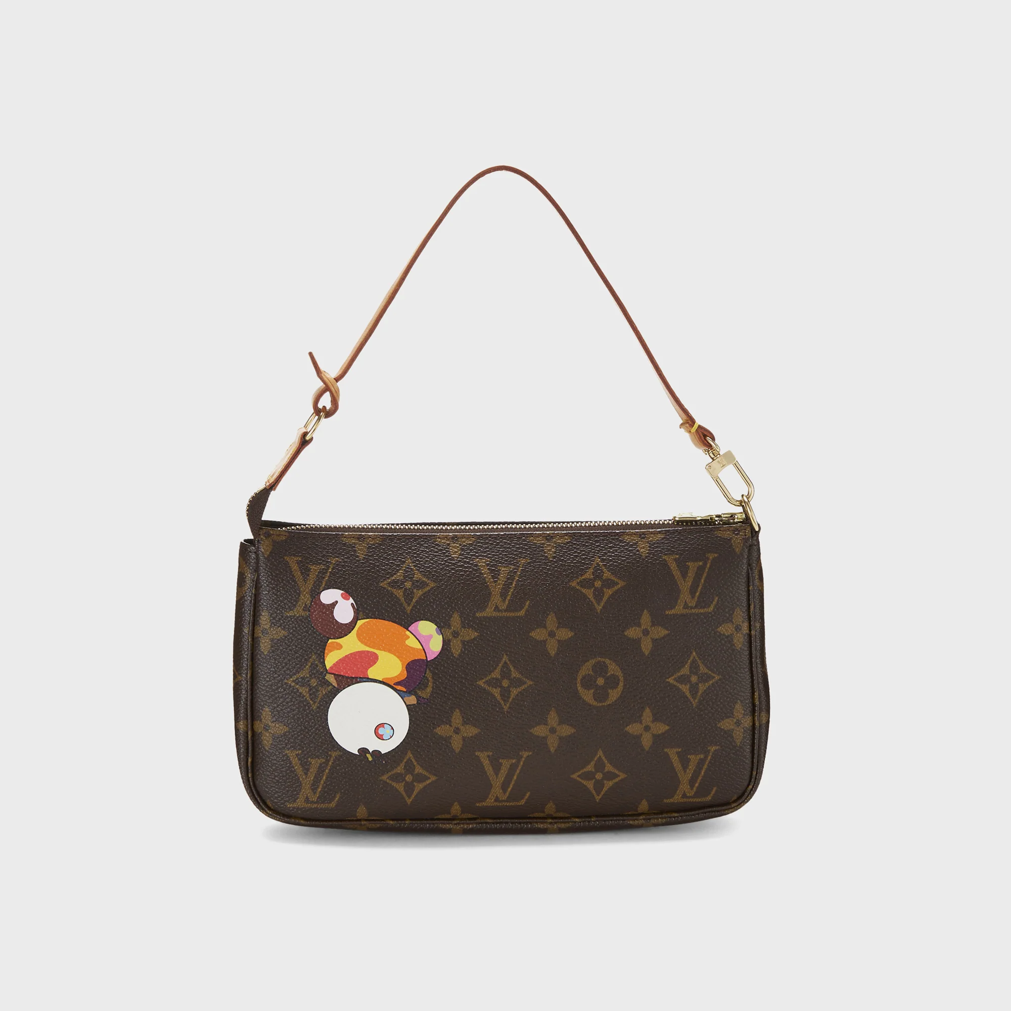 WGACA Louis Vuitton Murakami Panda Pochette Accessories V2 - Brown - Image 4