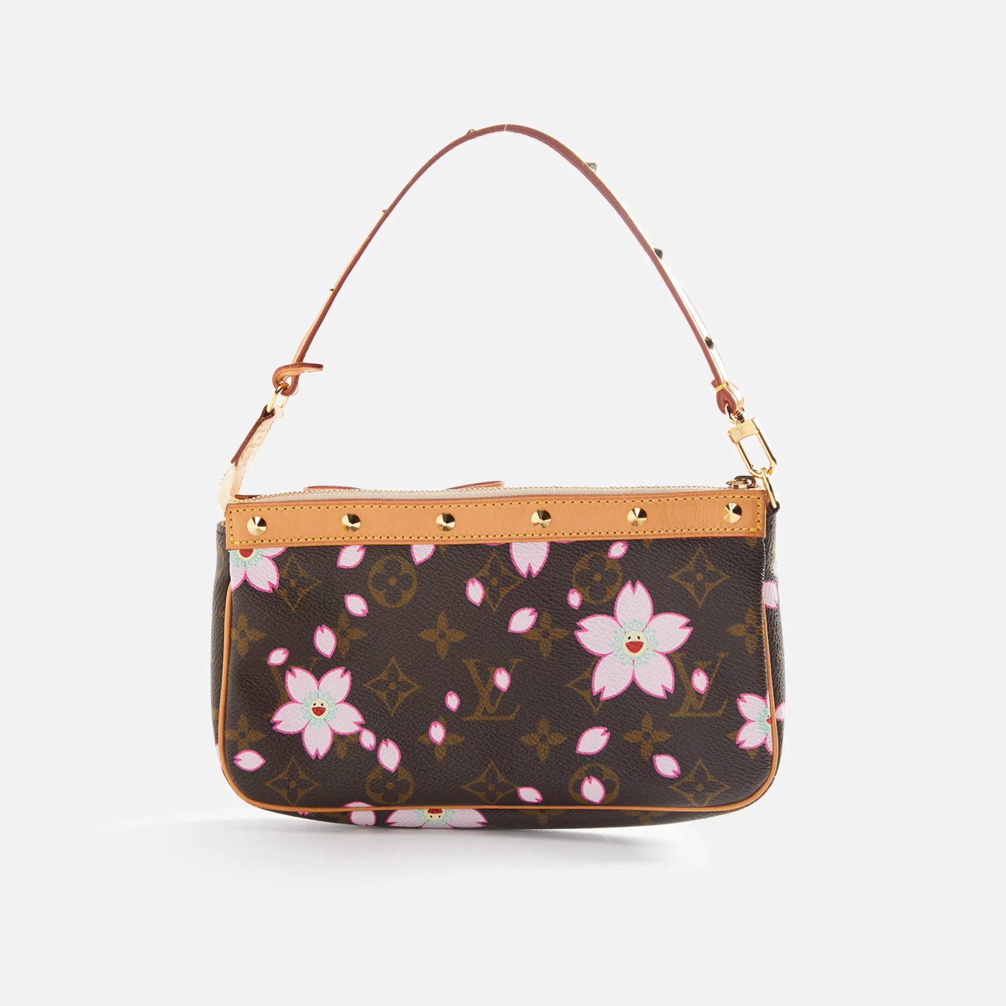 WGACA Louis Vuitton Murakami Blossom Pochette - Brown - Image 2