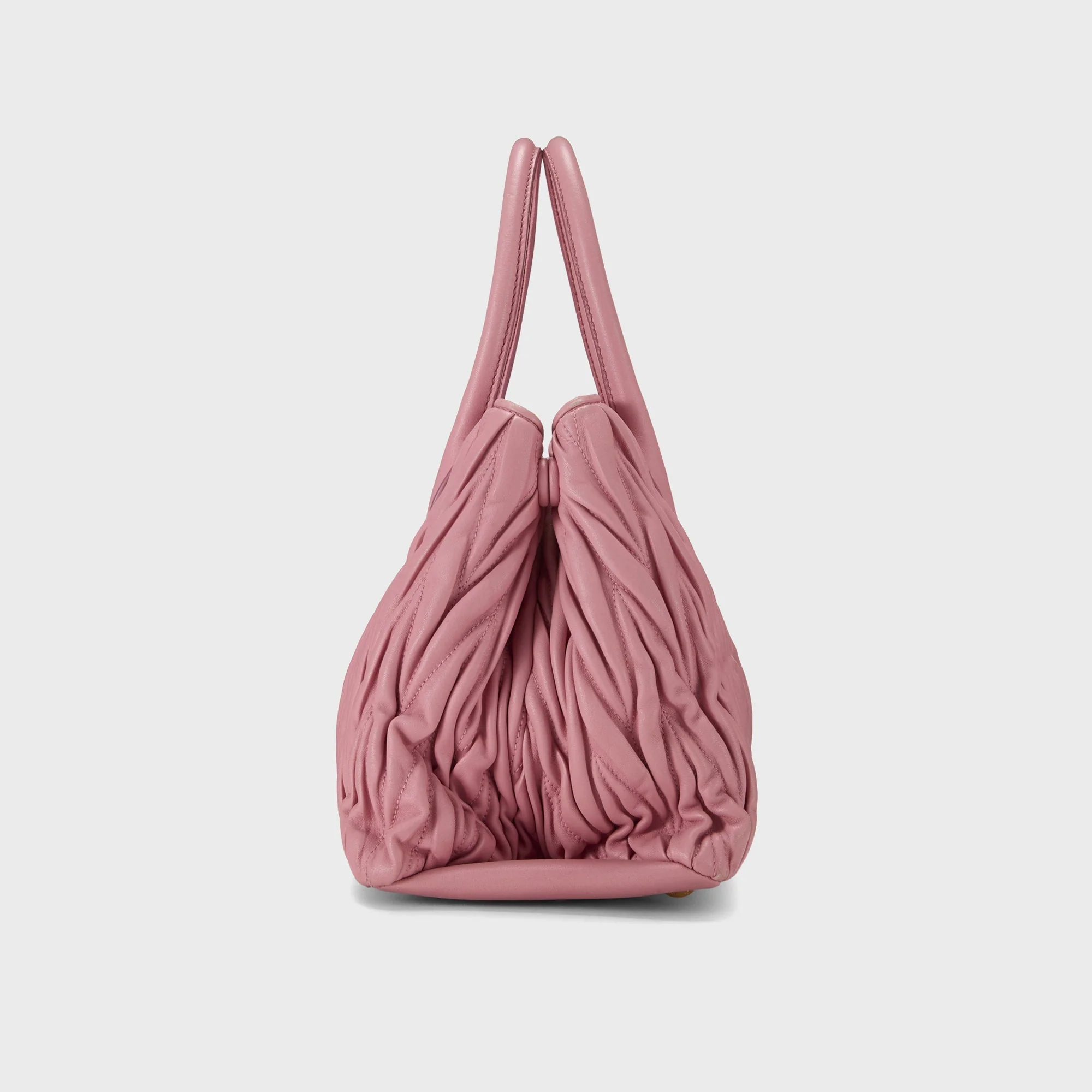 WGACA Miu Miu Nappa Convertible Handbag Small - Pink - Image 4