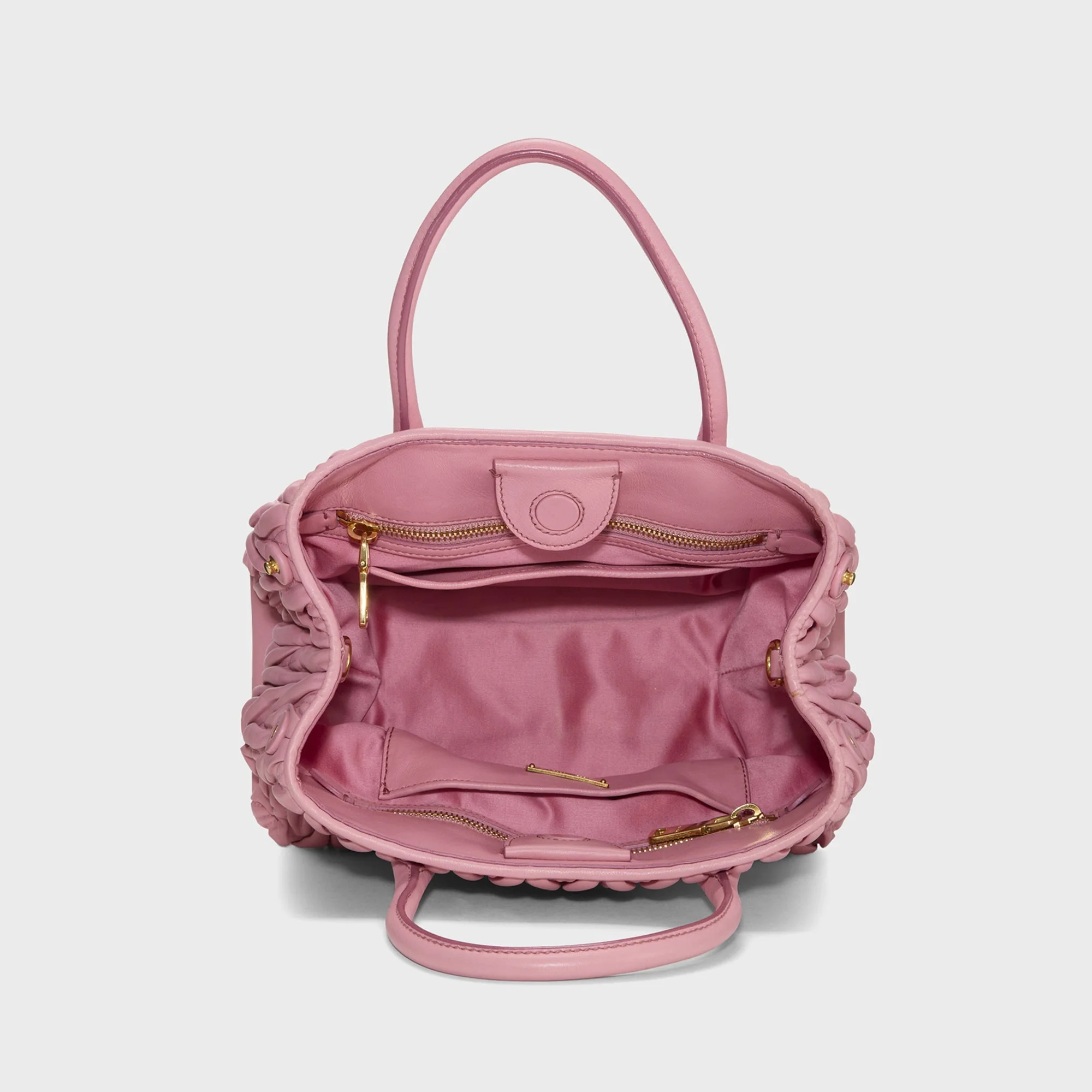 WGACA Miu Miu Nappa Convertible Handbag Small - Pink - Image 5