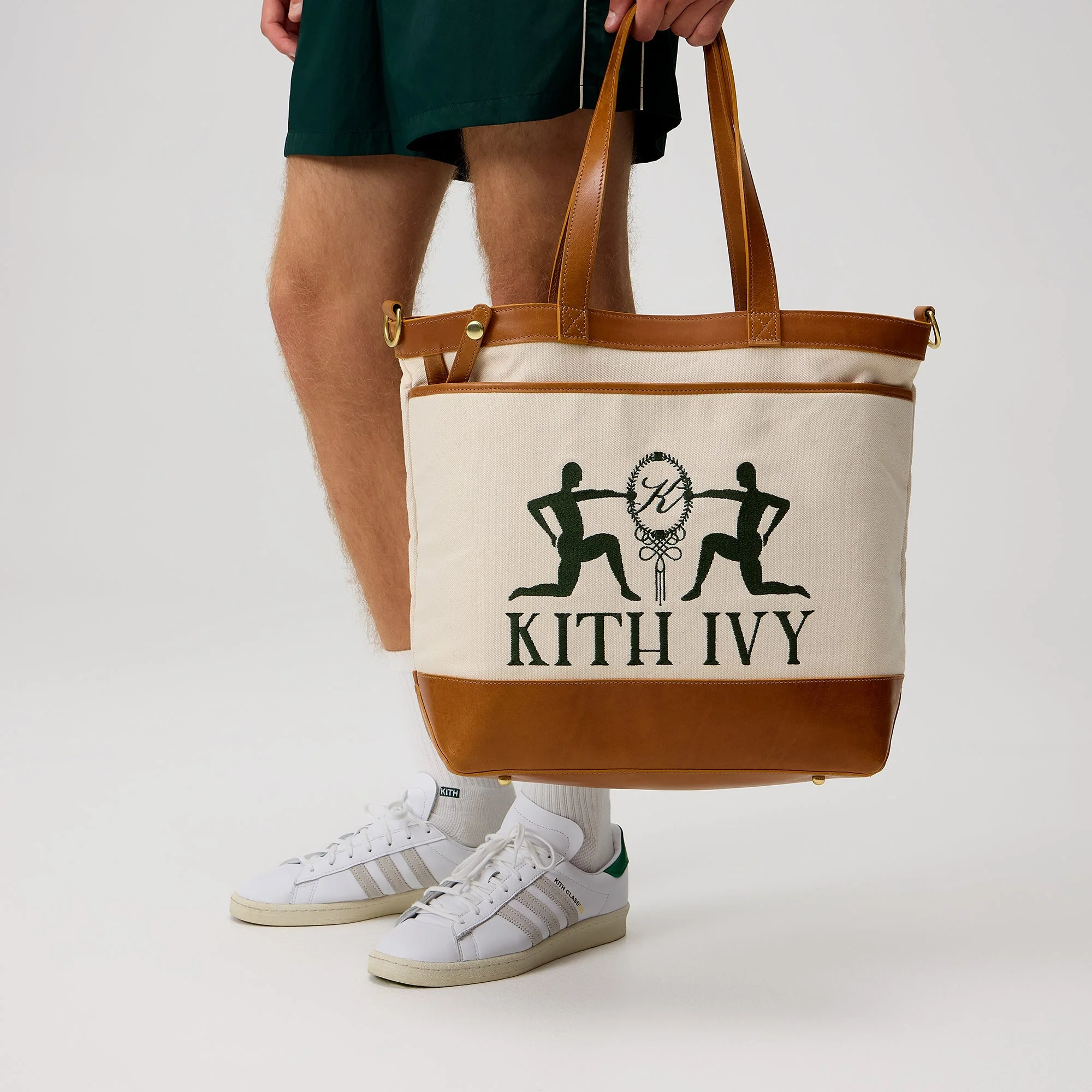 Kith Ivy for Wilson Leather Trimmed Tote - Tan - Image 2