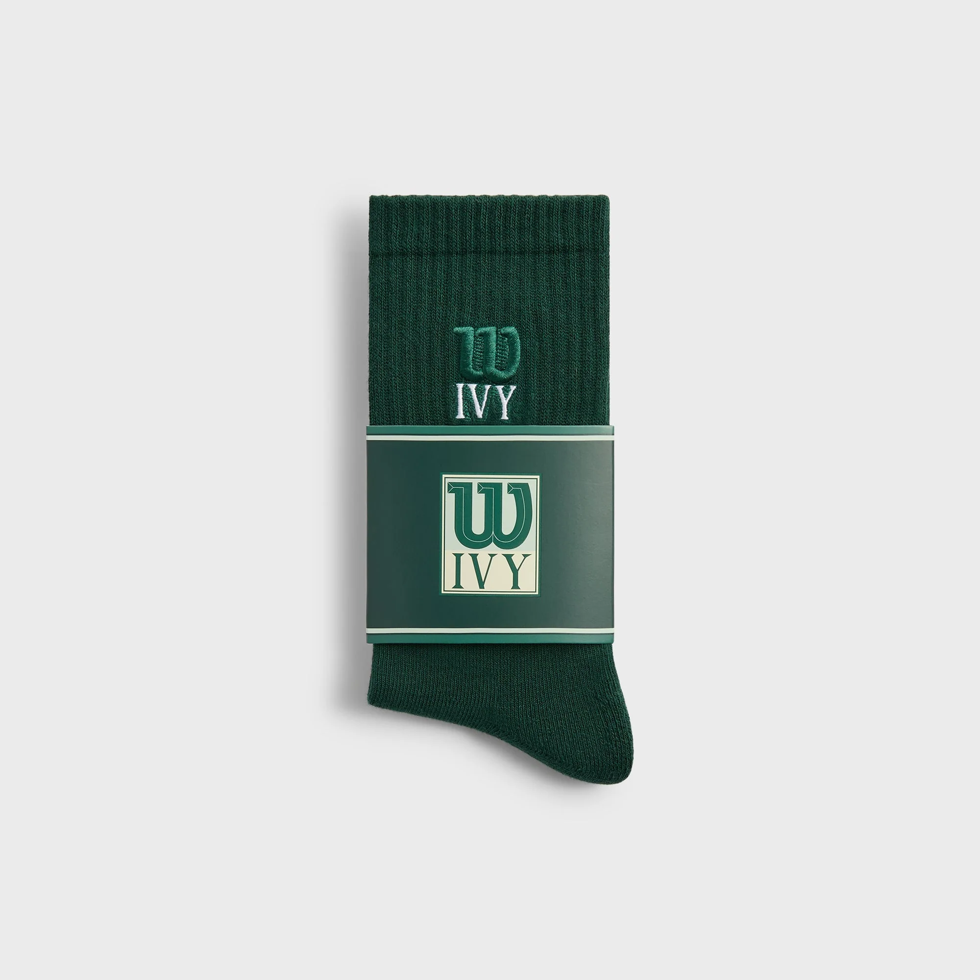 Kith Ivy for Wilson Logo Crew Socks - Ivy Green - Image 2