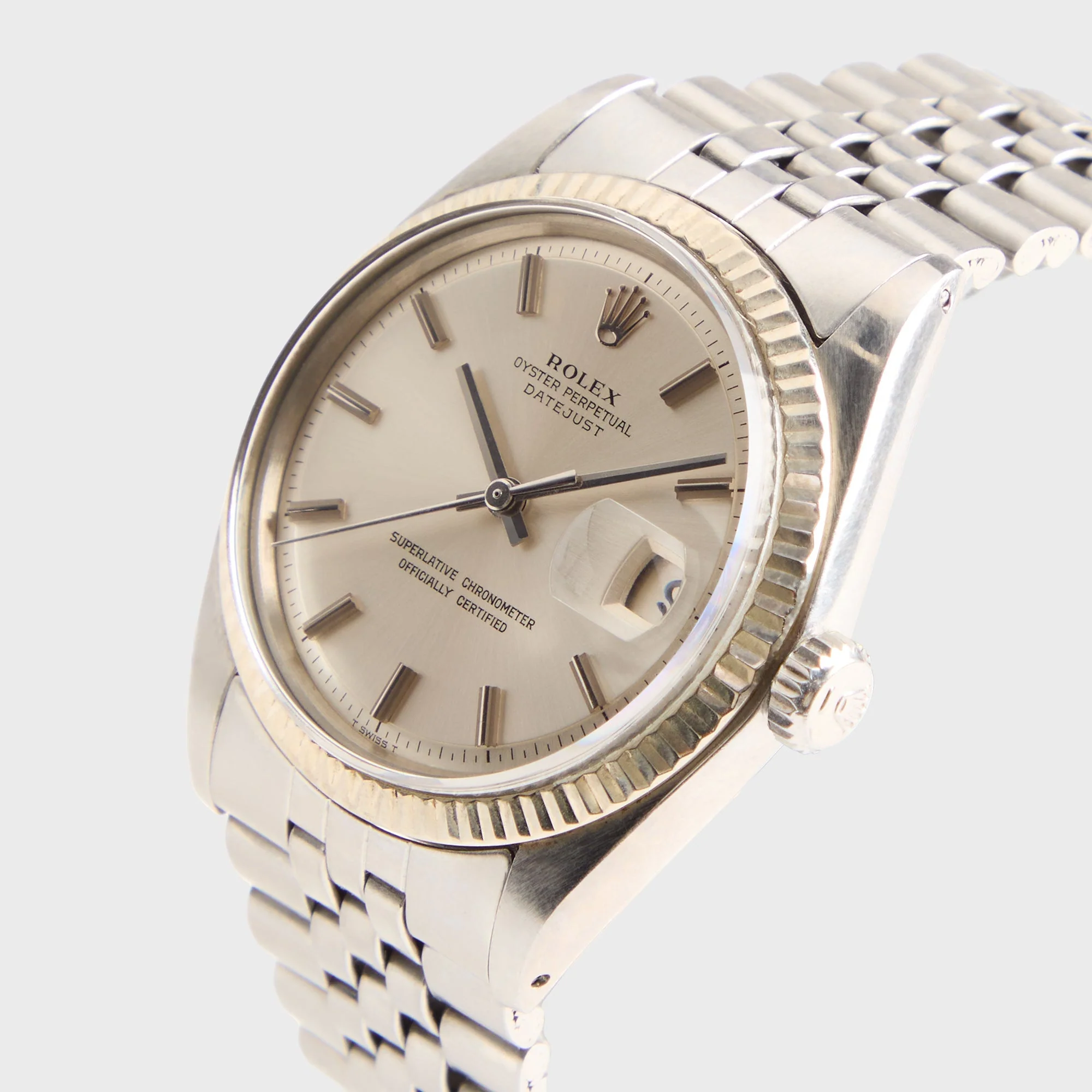 Wind Vintage Rolex Datejust 16234 Unpolished Silver Dial - Silver - Image 2