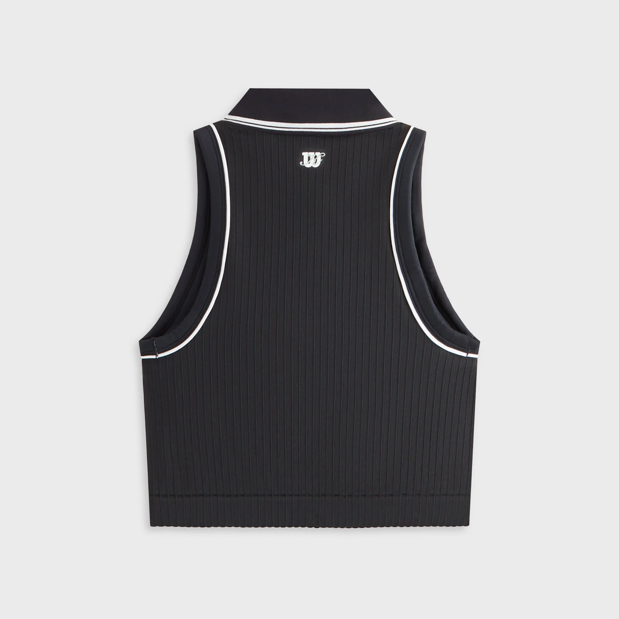 Kith Women for Wilson Classic Cropped Polo - Black - Image 3