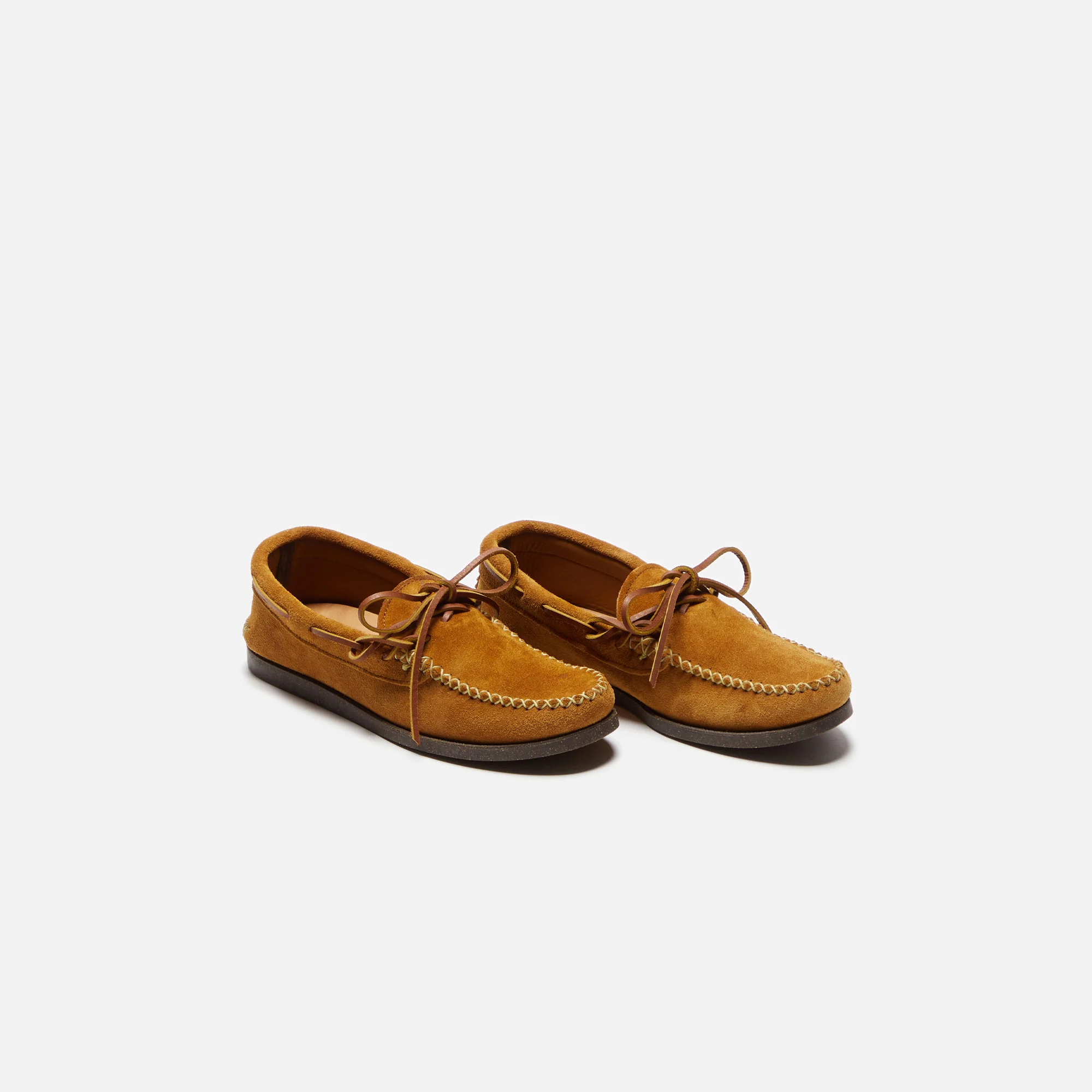 Yuketen Canoe Moc with Camp Sole - Brown - Image 4