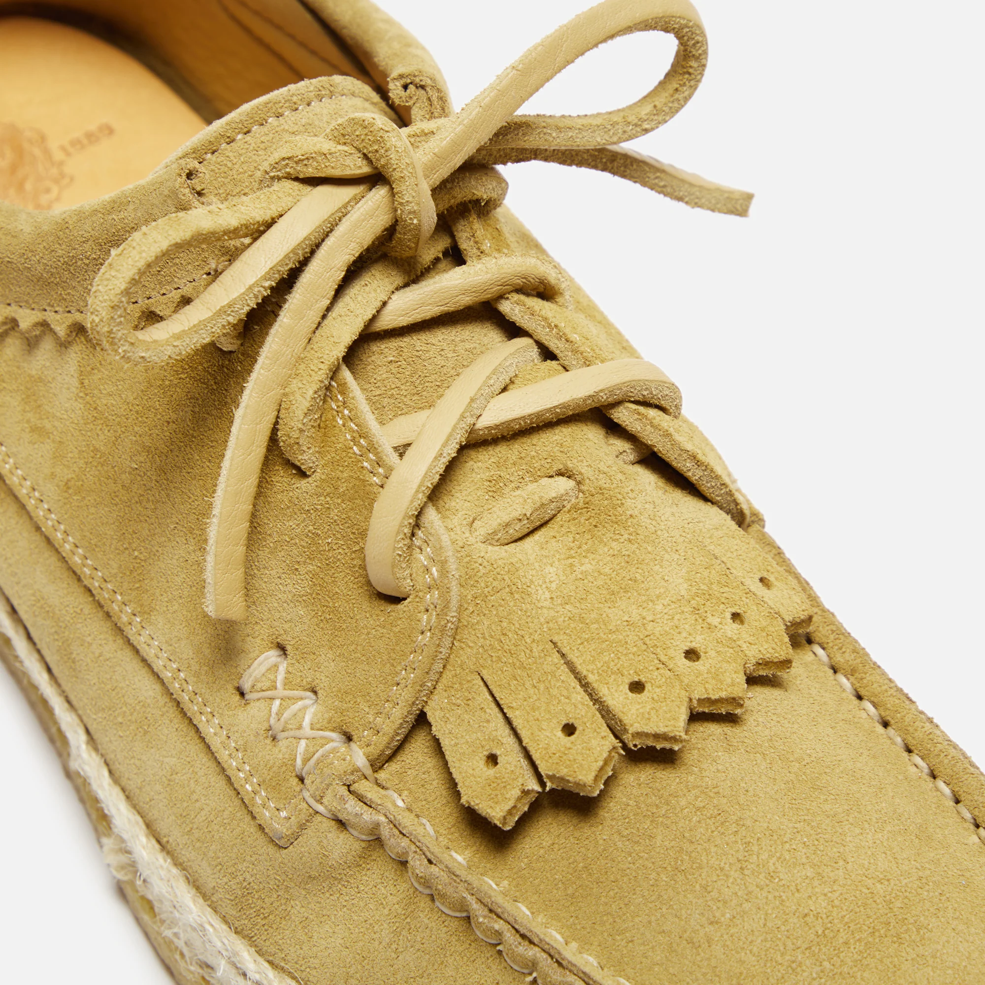 Yuketen FO Khaki Italian Blucher Jute Crepe - Tosca Khaki - Image 6