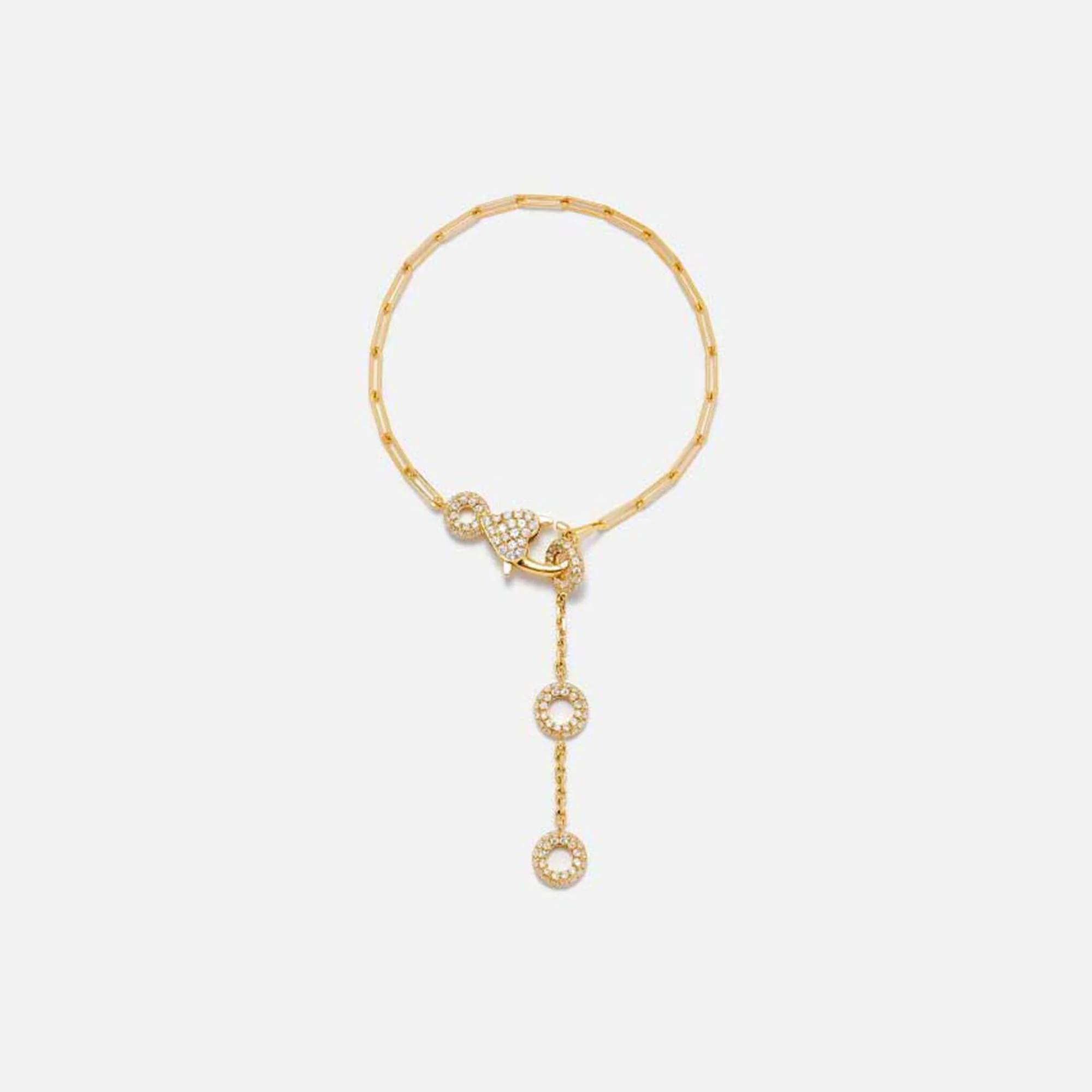 Yvonne Leon Baguette Riviere Bracelet in 18K Yellow Gold - Yellow Gold - Image 2