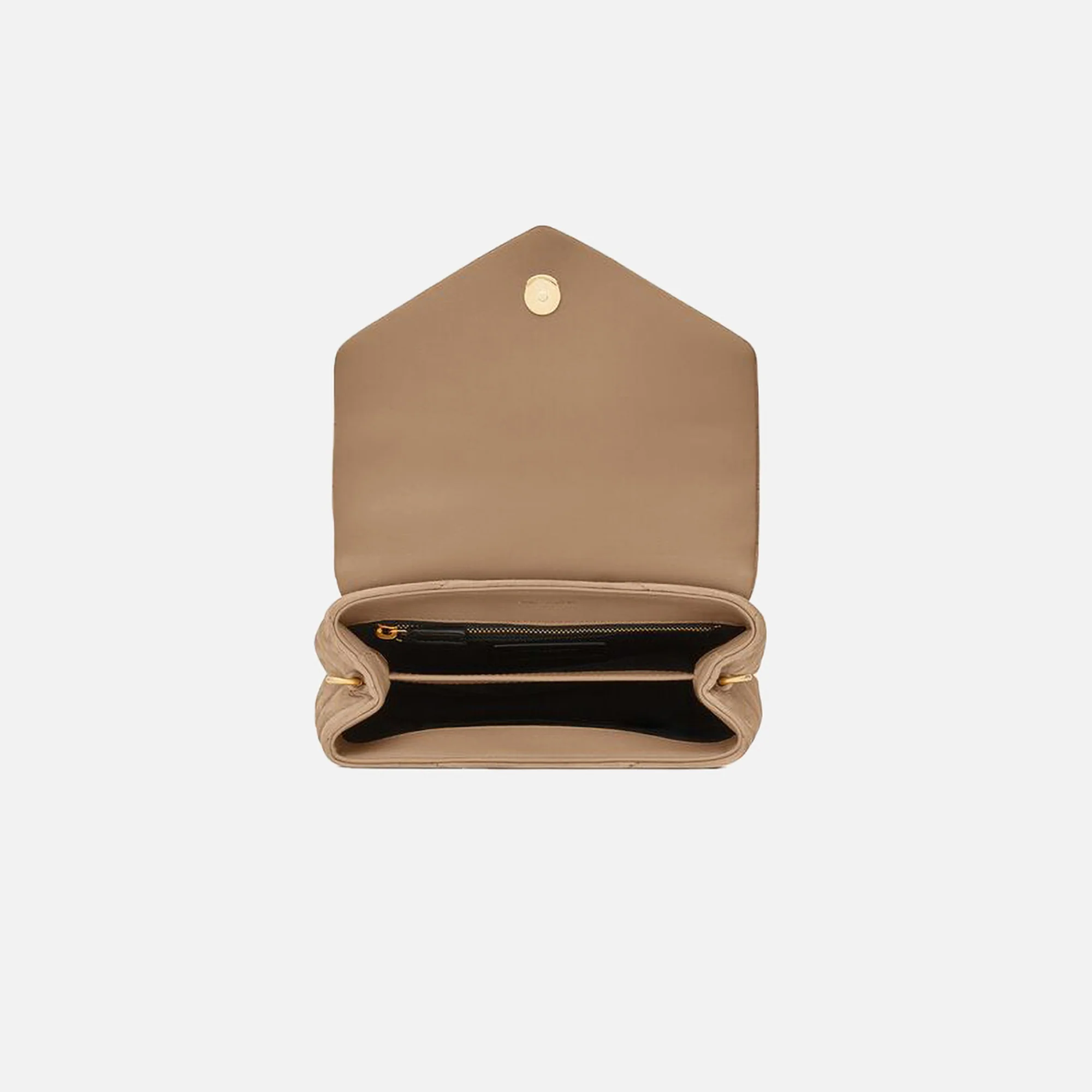 Saint Laurent YSL Minibag Mono With Suede - Taupe - Image 4