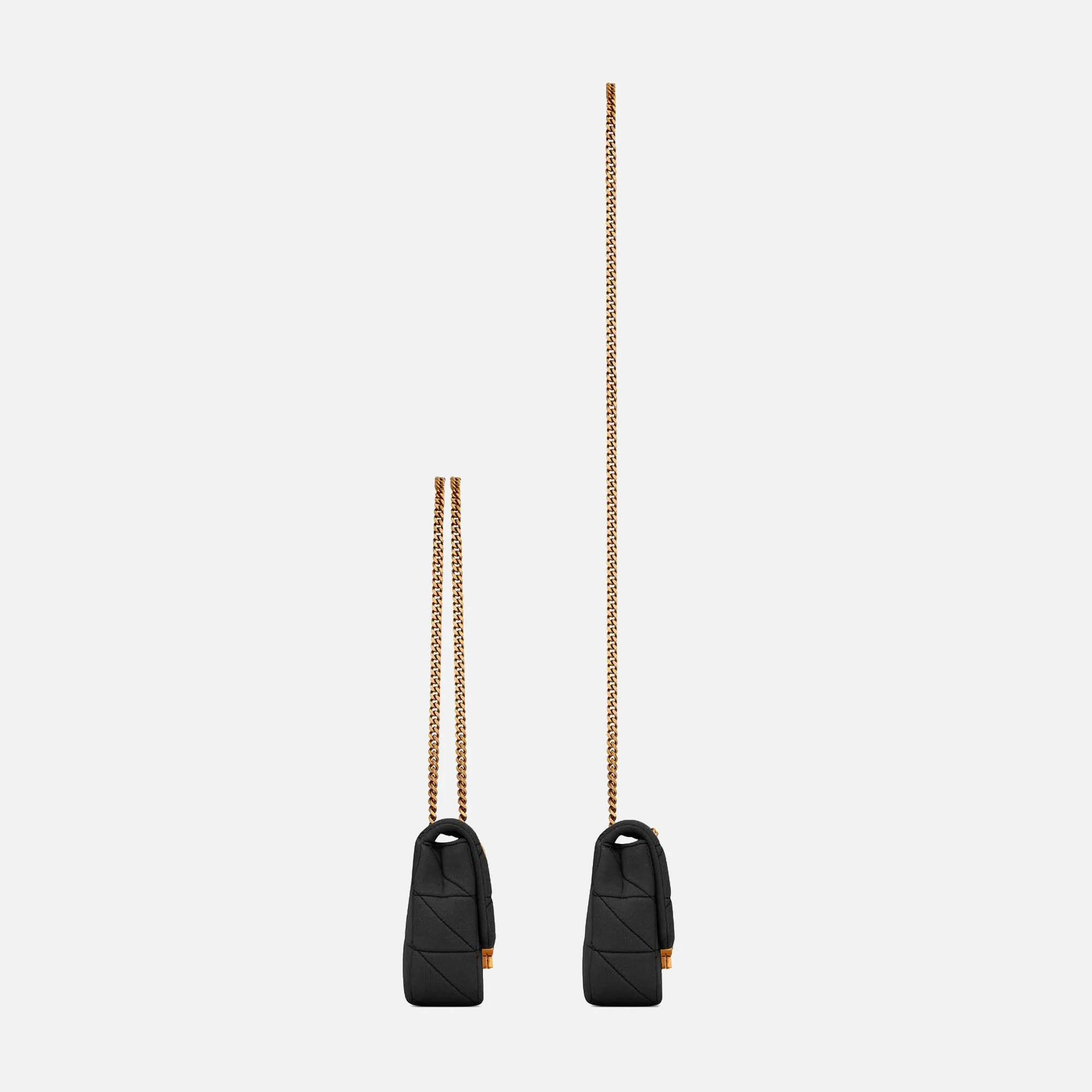 Saint Laurent Jersey Mini Jamie Lock Bag - Black - Image 3